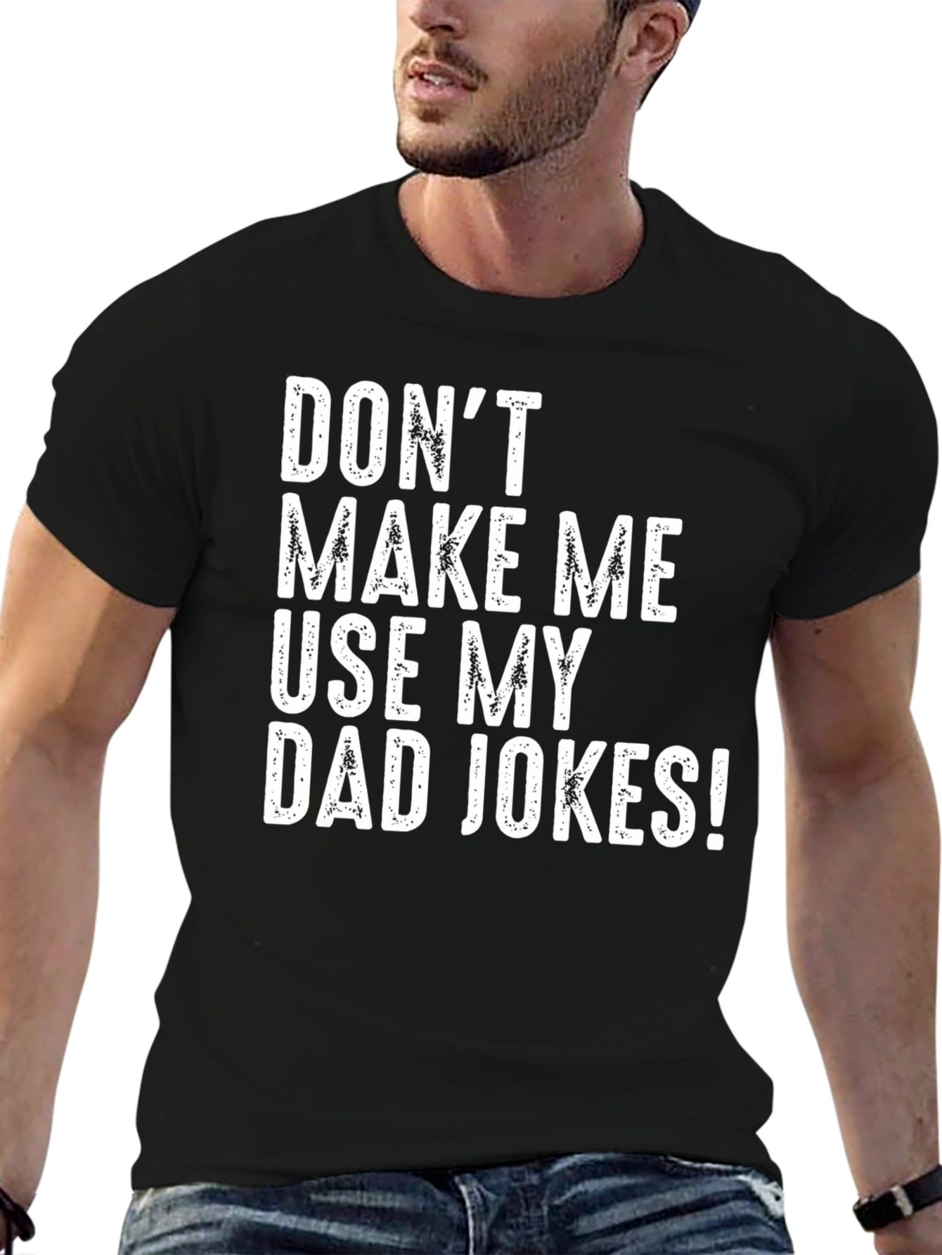 Black Dad Jokes T-Shirt - Funny Slogan Tee view 6