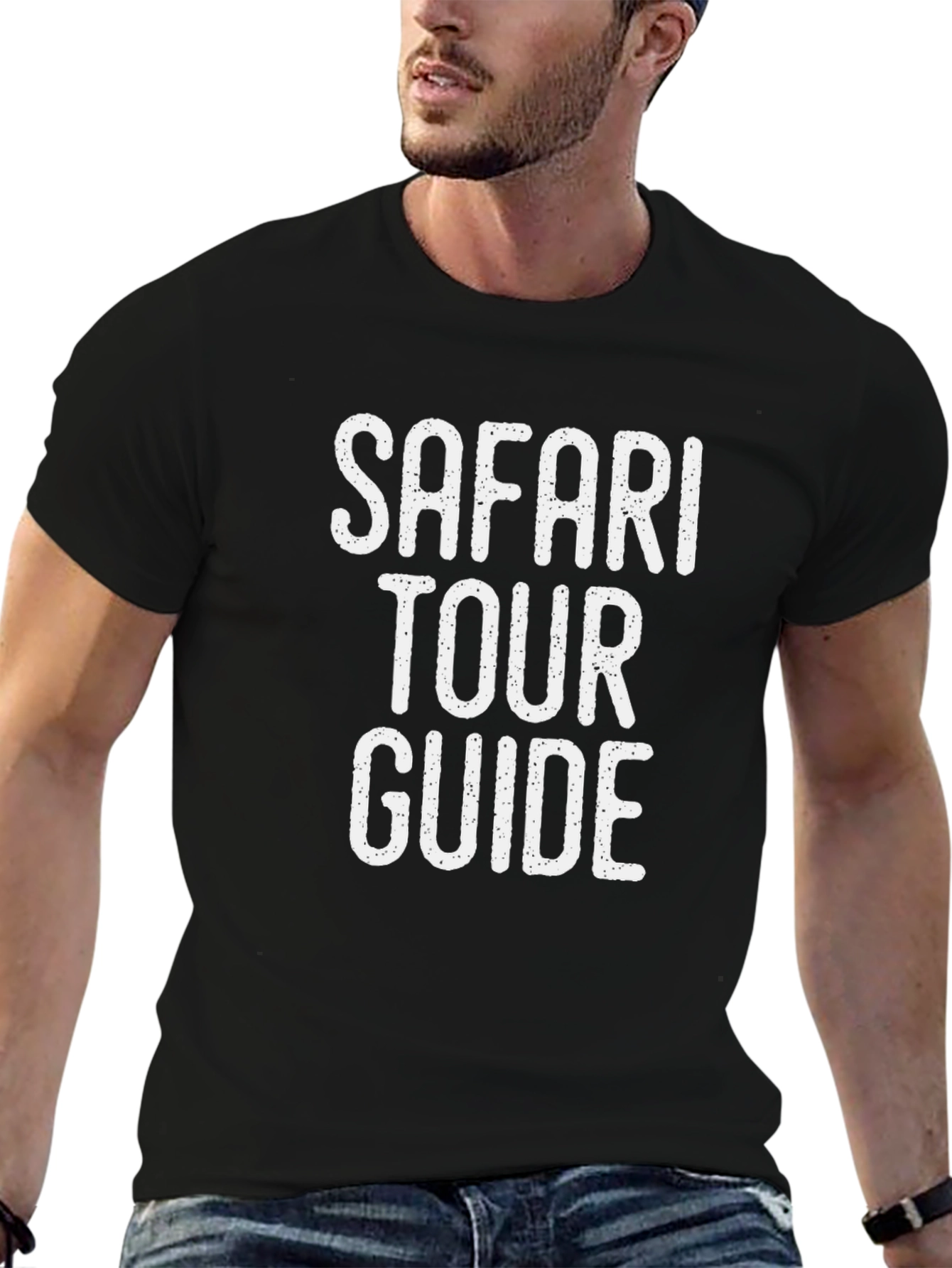 Black Safari Tour Guide T-Shirt - Funny Adventure Tee view 6