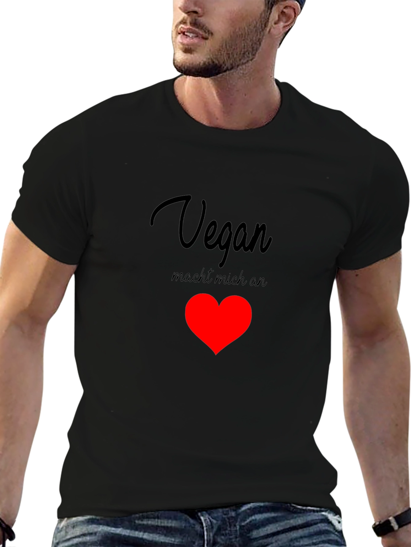 Vegan Makes Me Hotter T-Shirt - Unisex Black Tee - 6