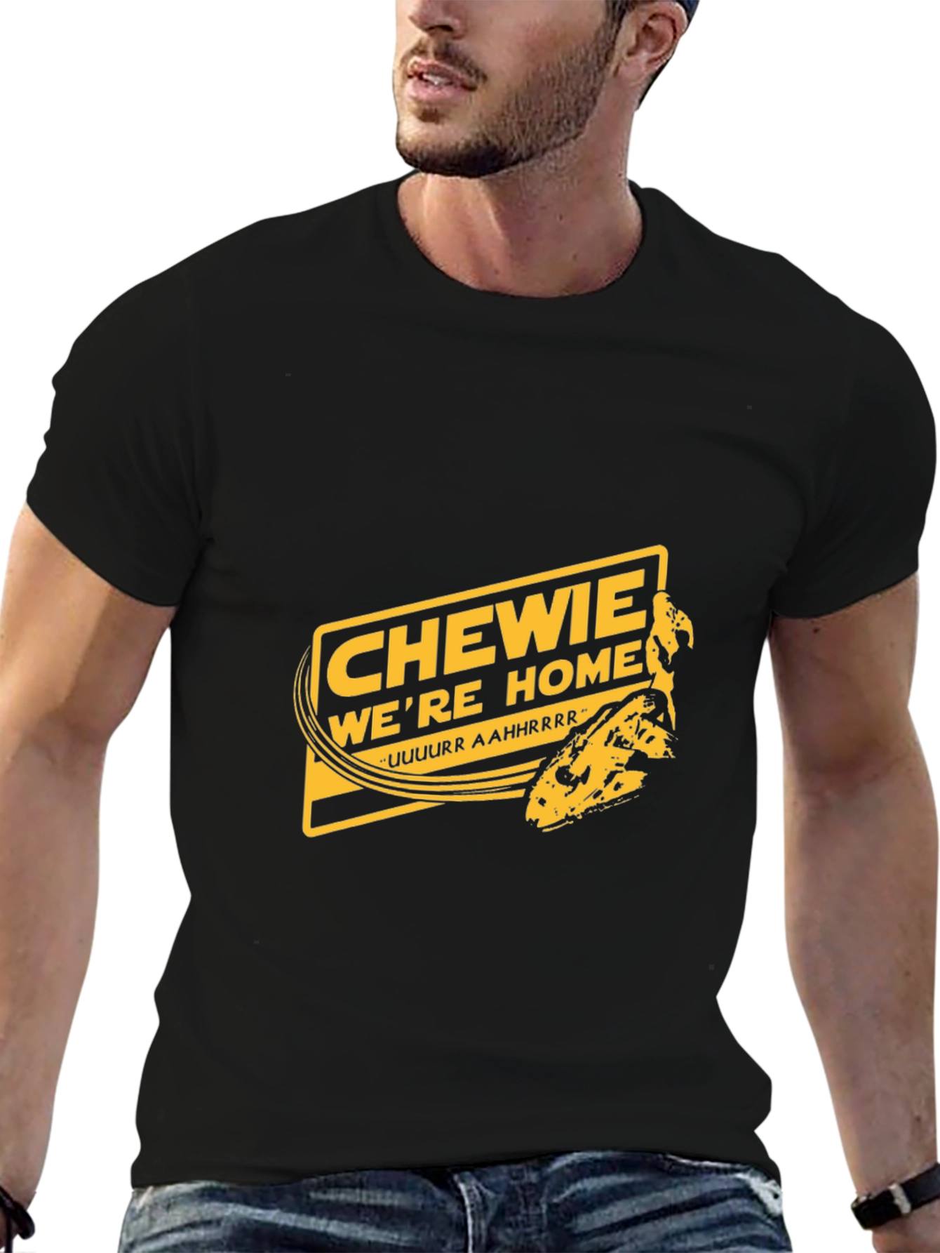 Black Chewie We're Home Black T-Shirt view 6