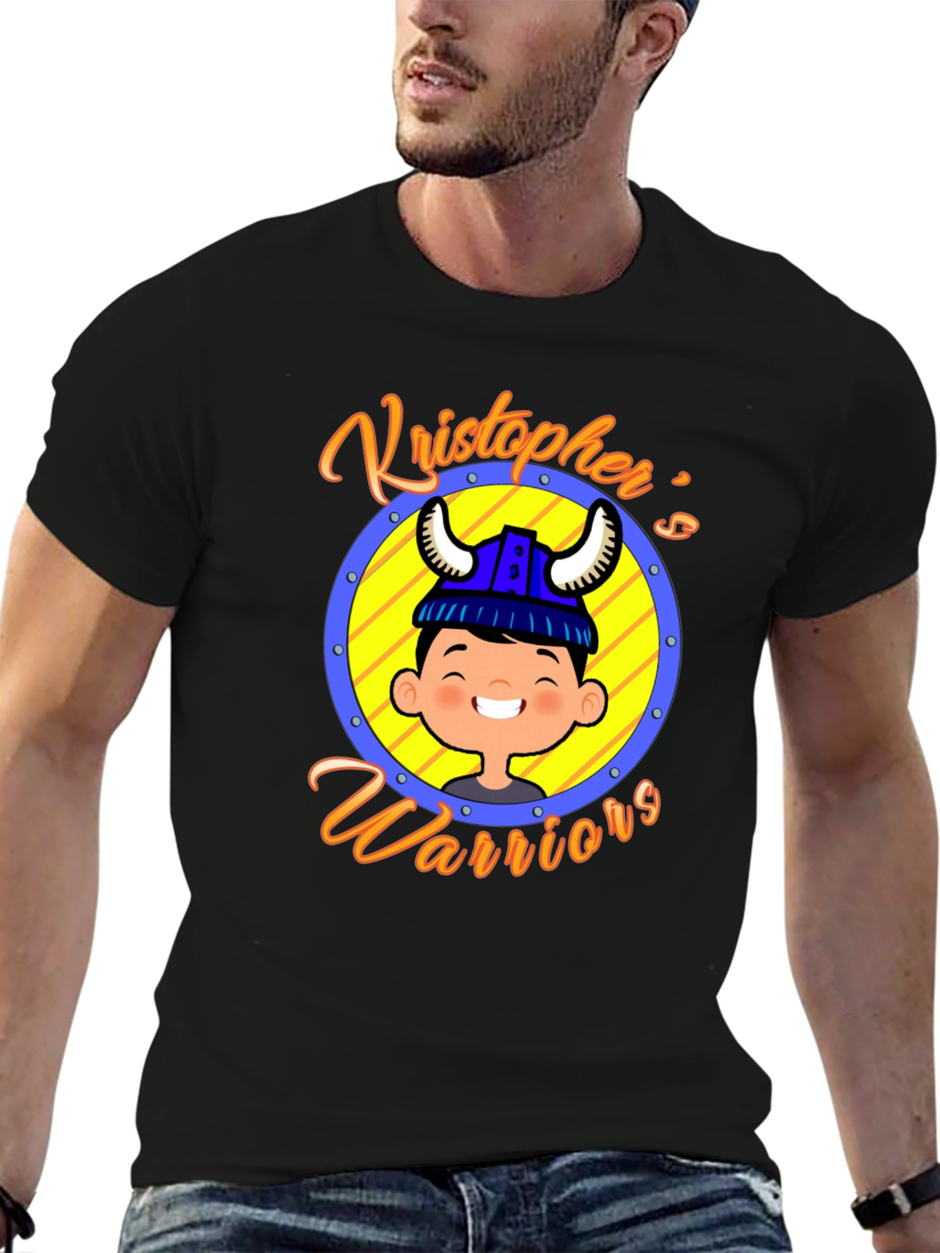 Black Kristopher's Warriors Graphic T-Shirt view 6
