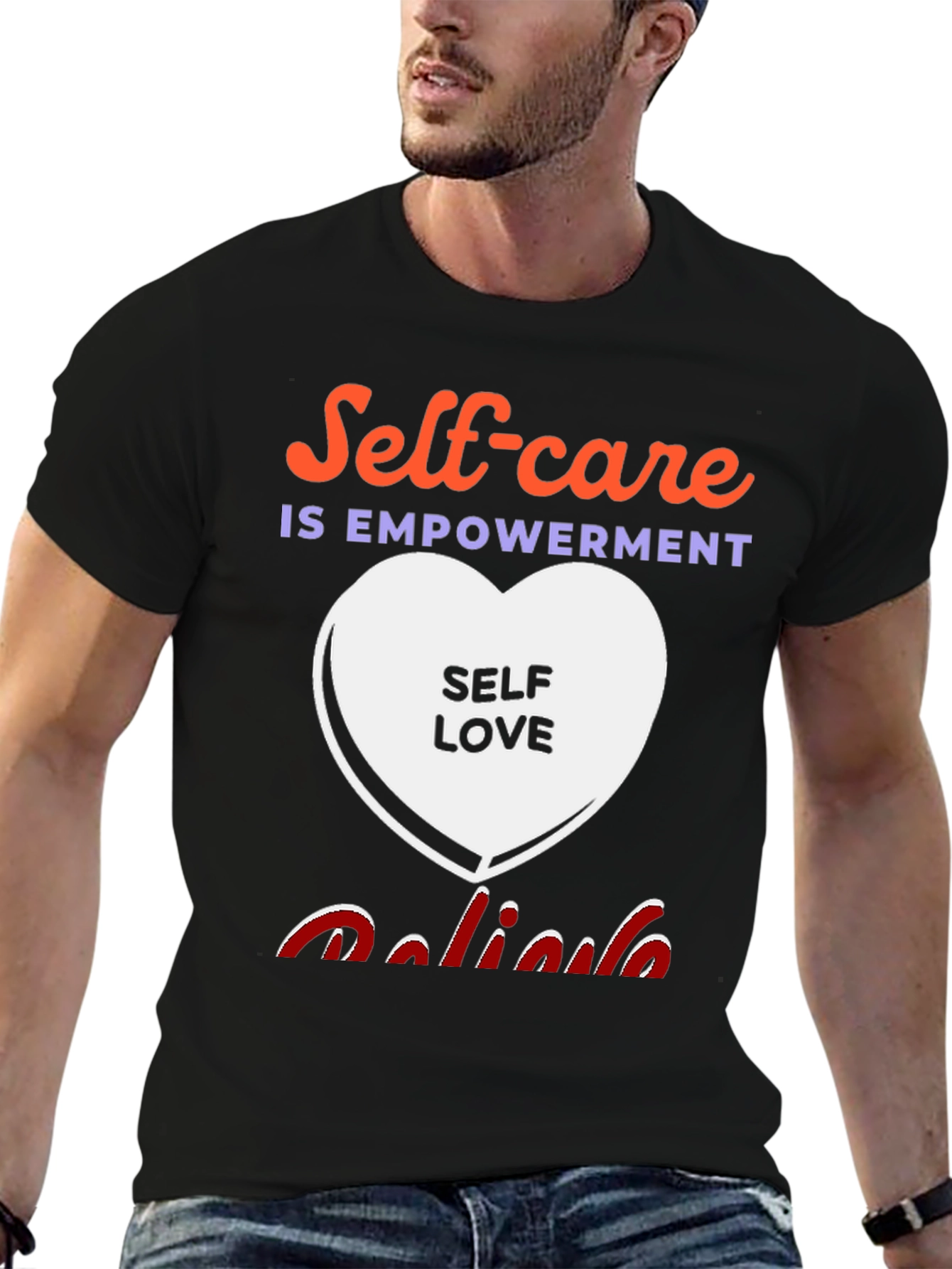 Black Self-Care Empowerment Graphic Tee view 6