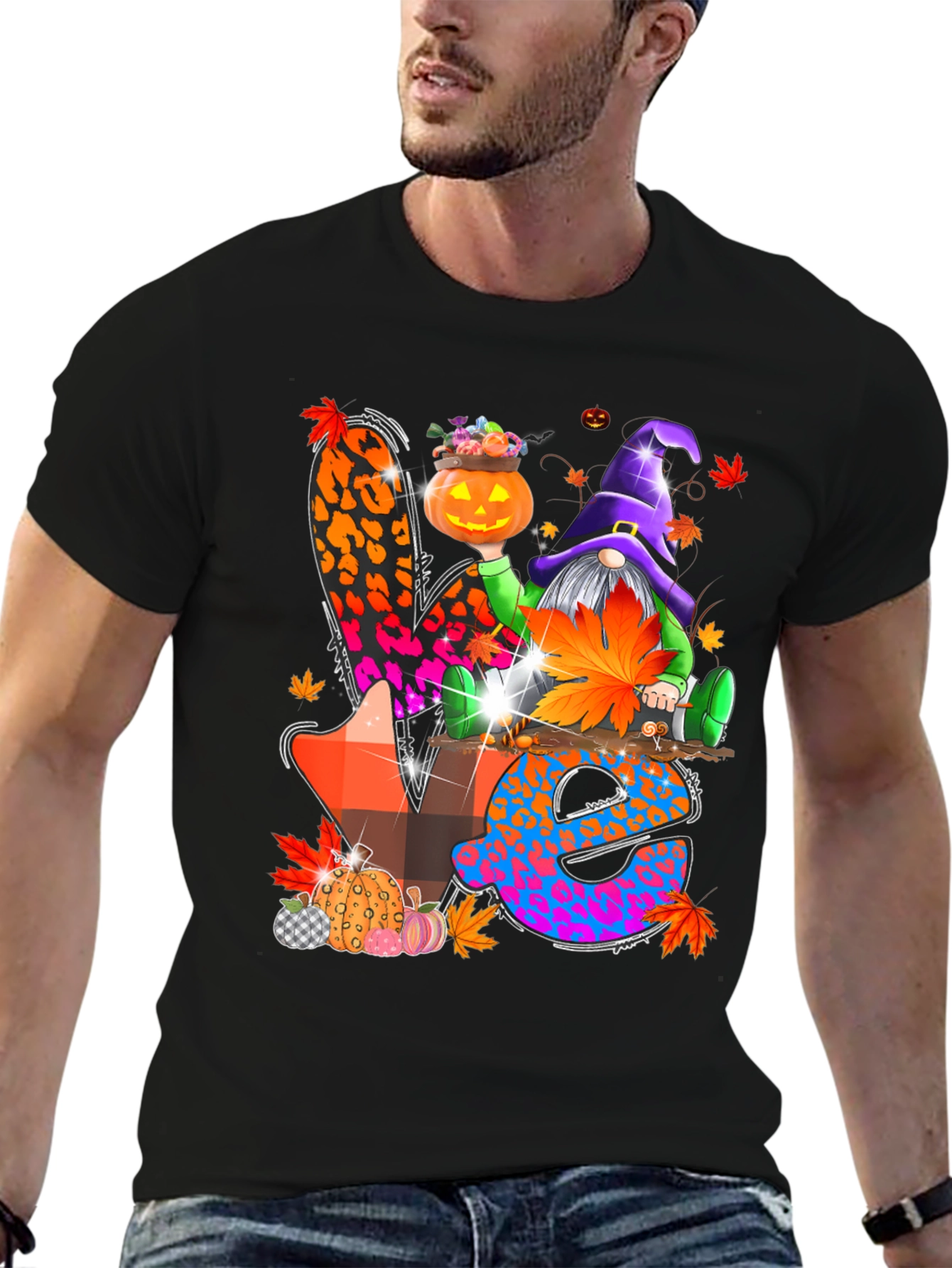 Halloween Gnome 'Love' T-Shirt - 6