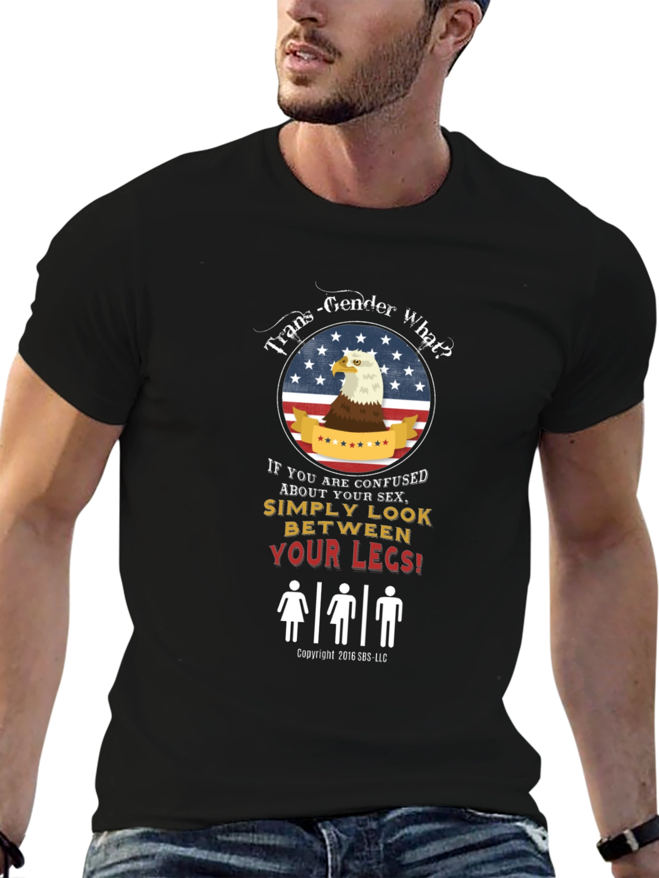 Black Controversial Humor T-Shirt: Trans-Gender What? view 6