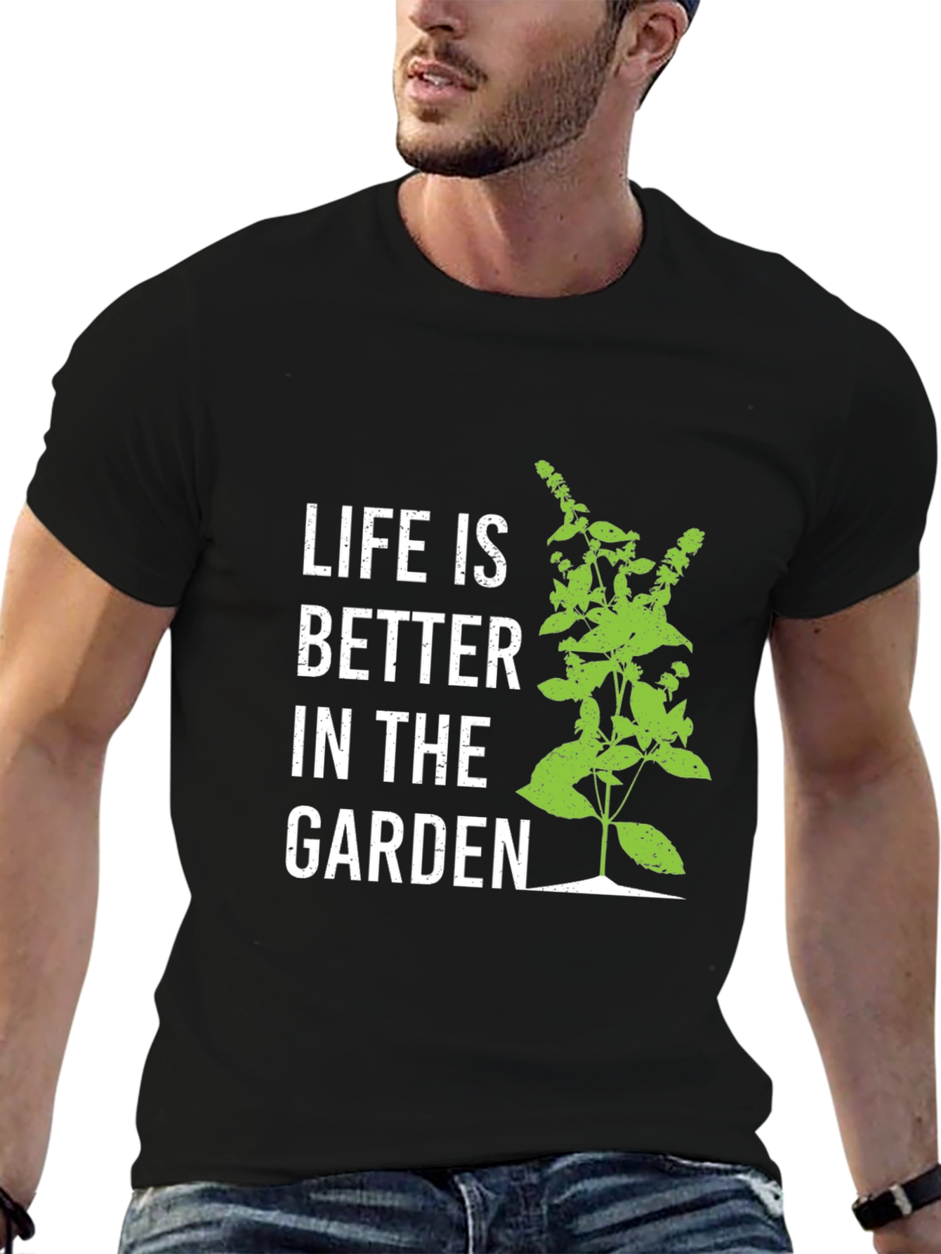 Black Life is Better in the Garden Black T-Shirt view 6