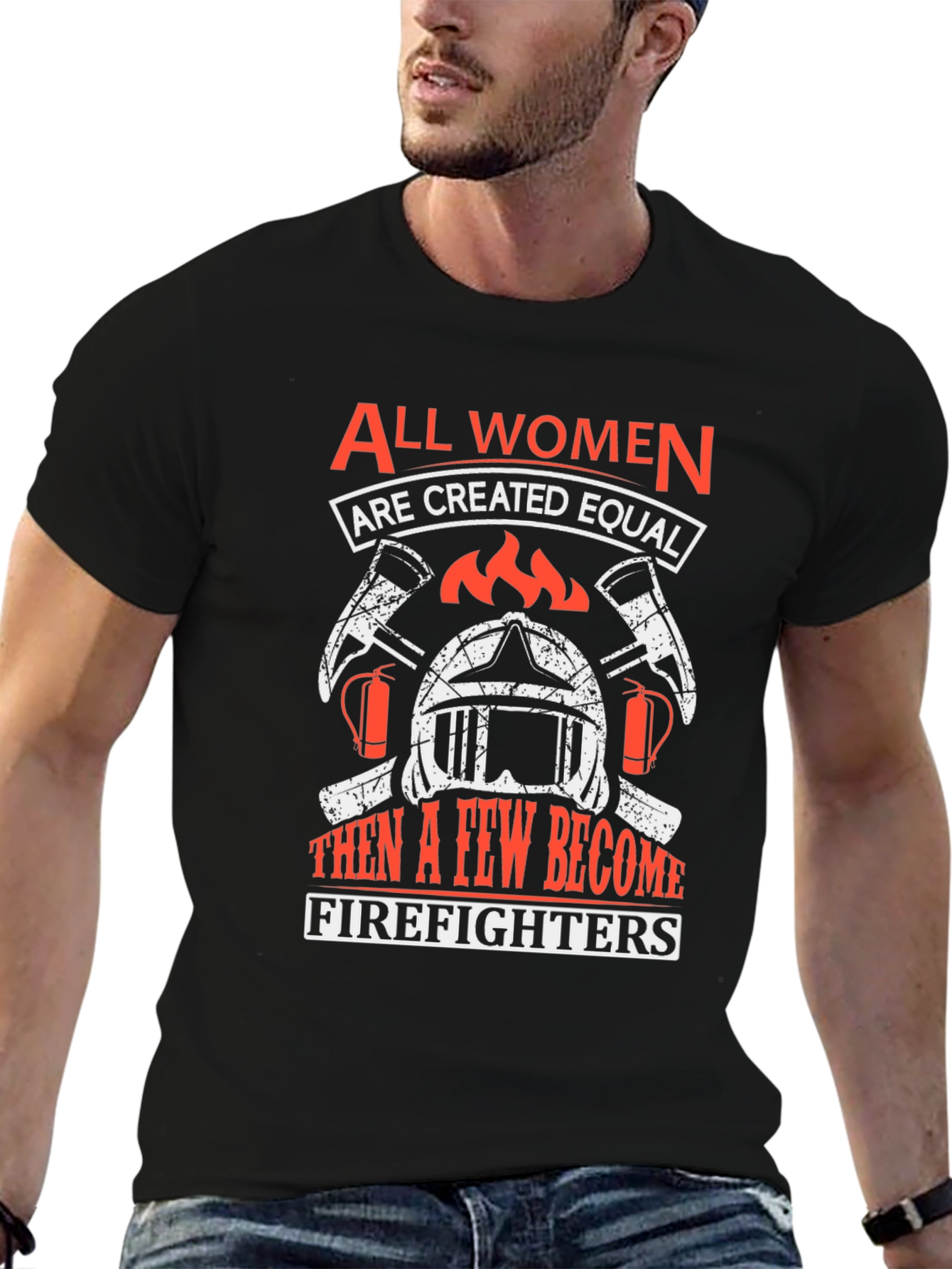 Black Women Firefighters T-Shirt view 6