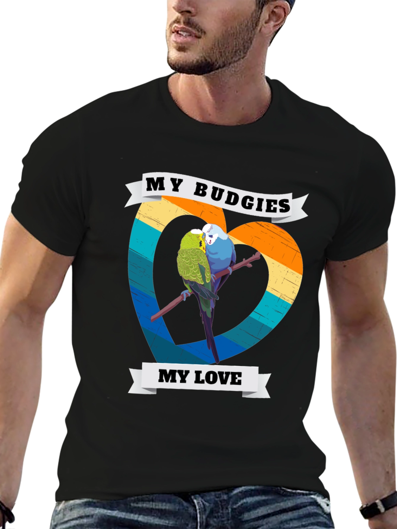 My Budgies My Love T-Shirt - Cute Bird Lover Tee - 6
