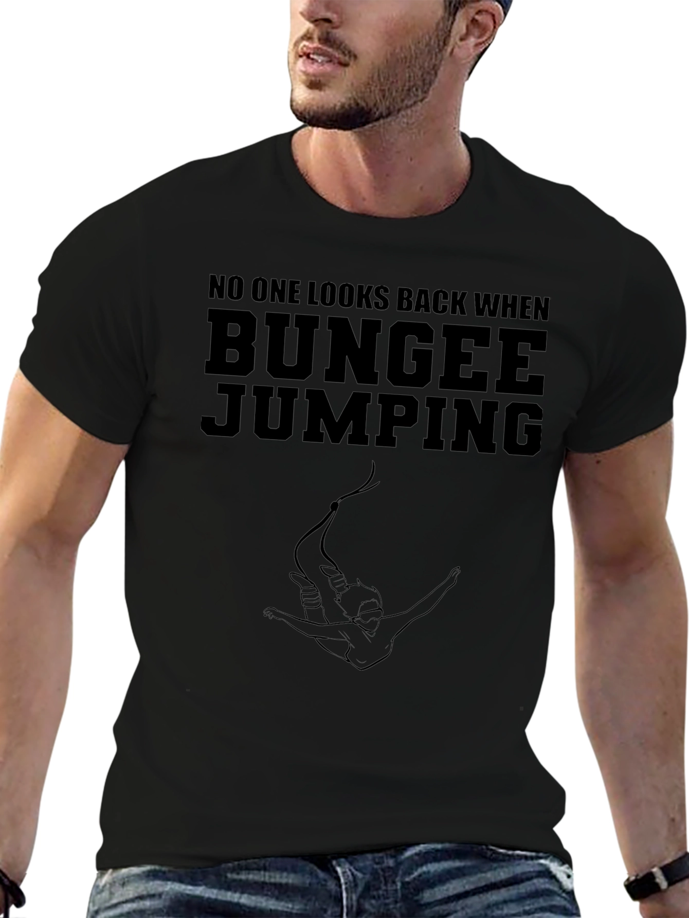 Bungee Jumping Graphic Tee - Adventurous Style - 6