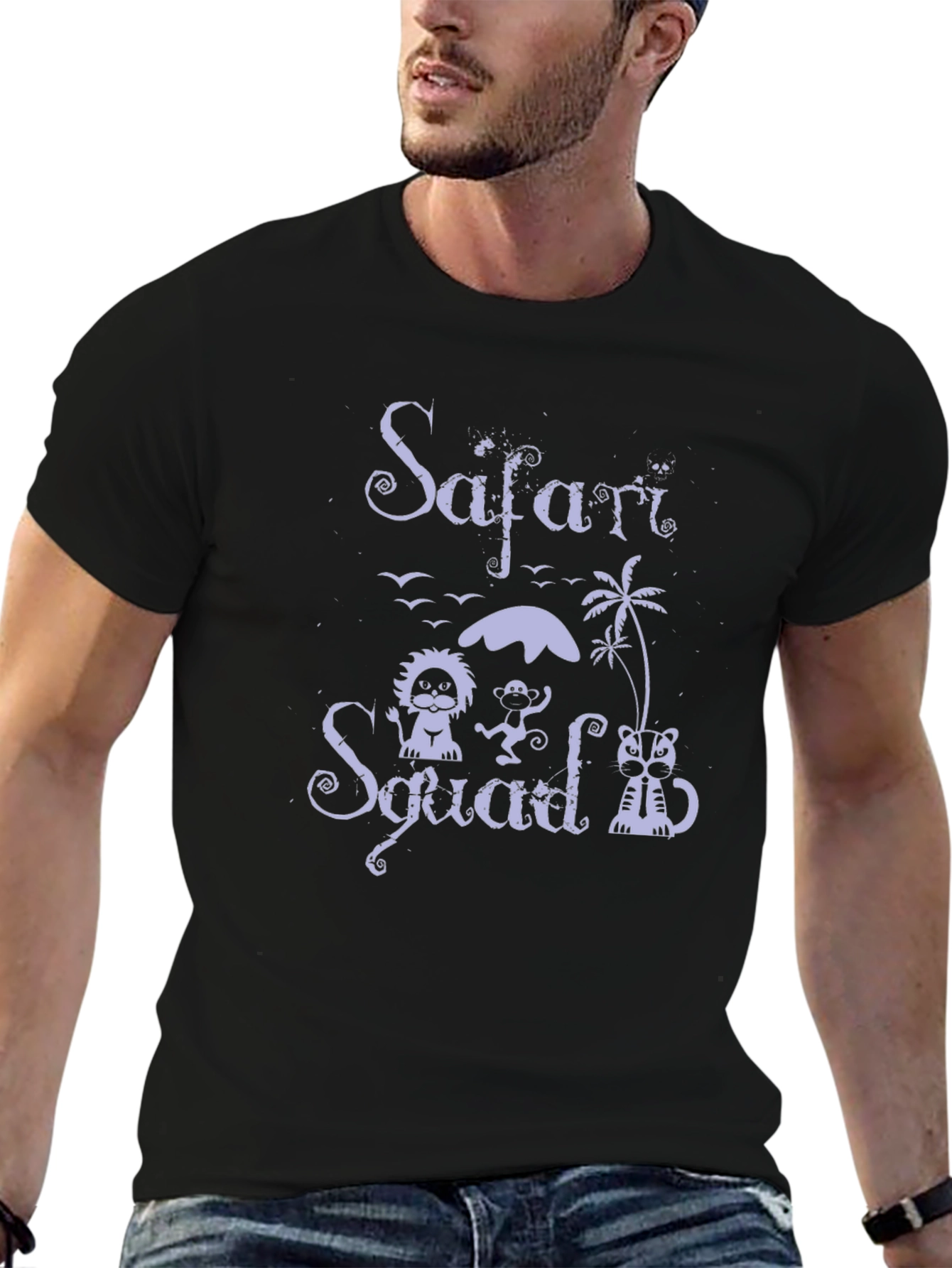 Black Safari Squad Graphic Tee - Adventure Awaits view 6