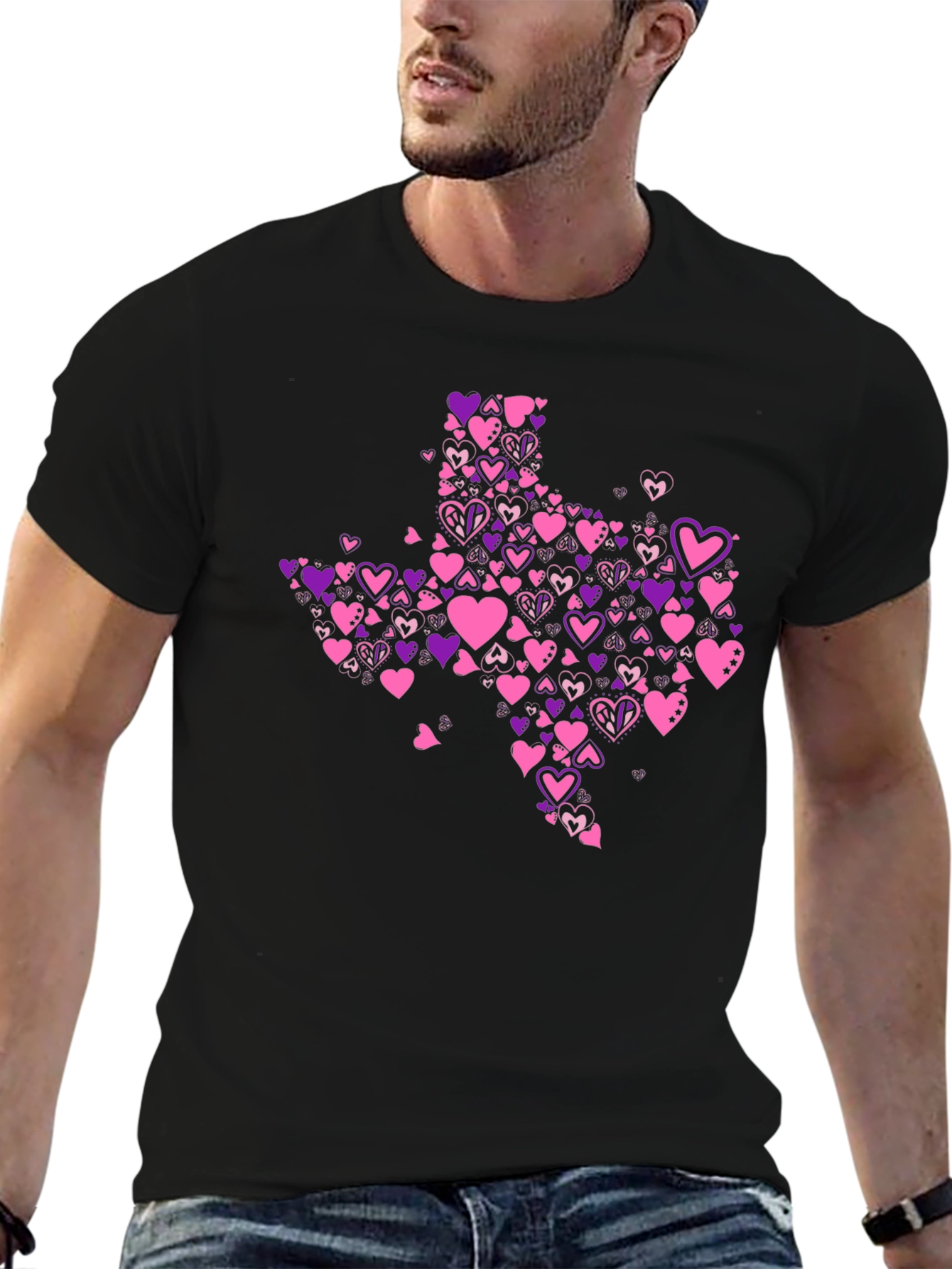 Texas Love Heart Valentine's T-Shirt - 6