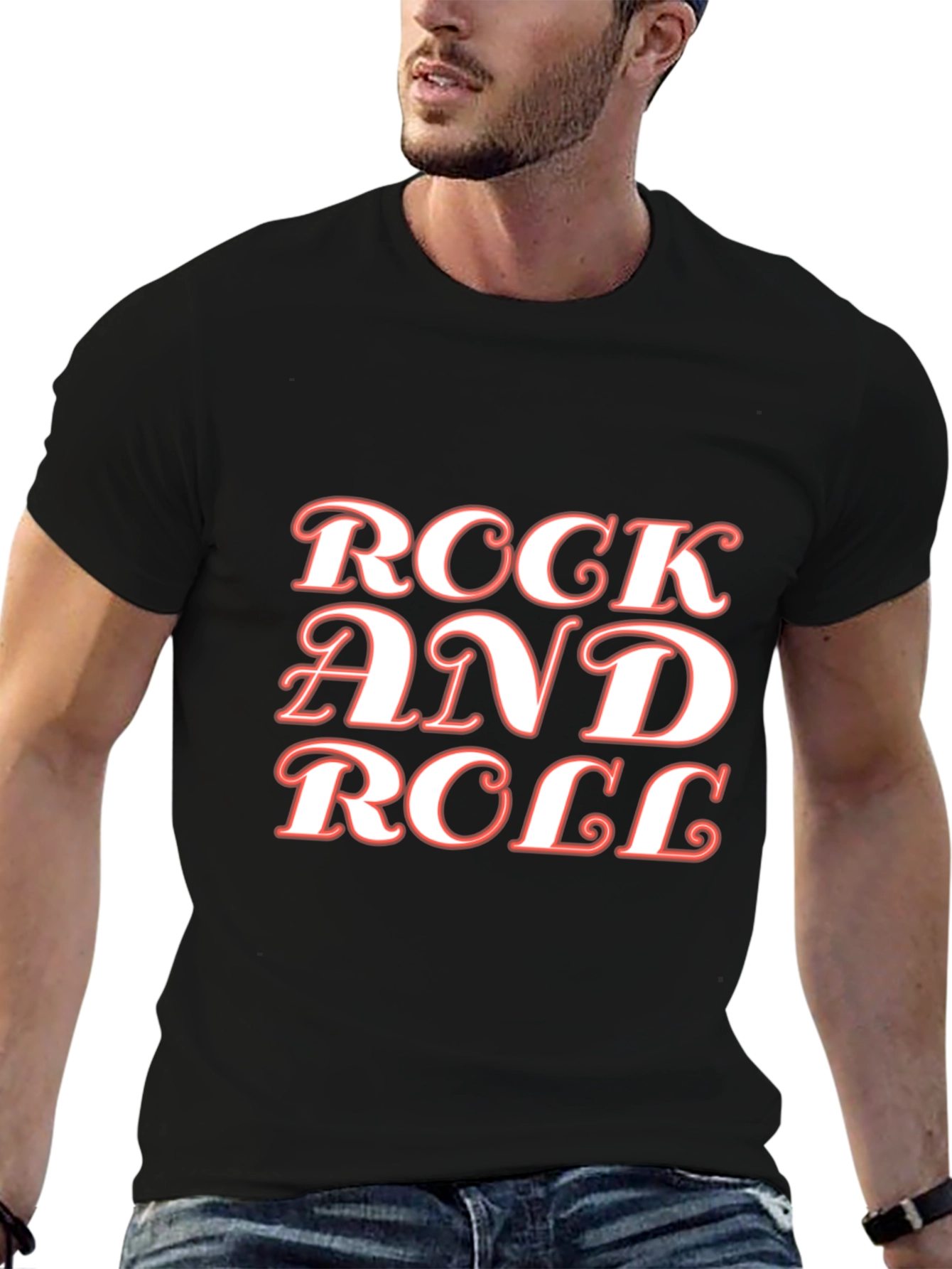 Black Rock and Roll Graphic Tee view 6