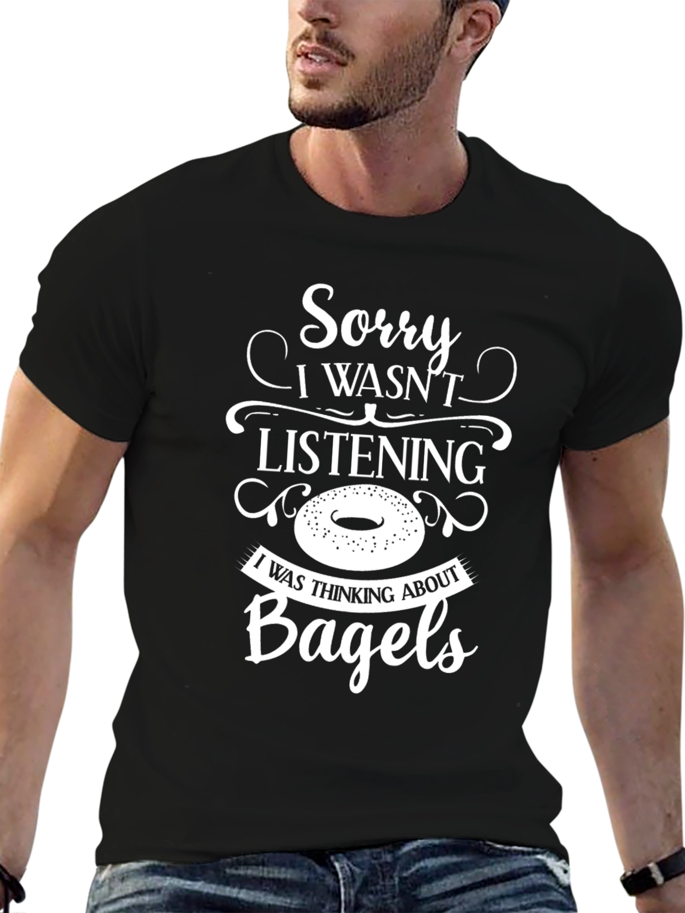 Black Bagel Minded Black Tee view 6