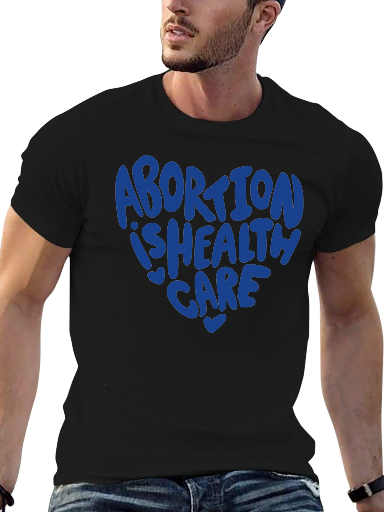 Black Abortion is Healthcare Graphic Tee - Pro Choice Activist Shirt view 6