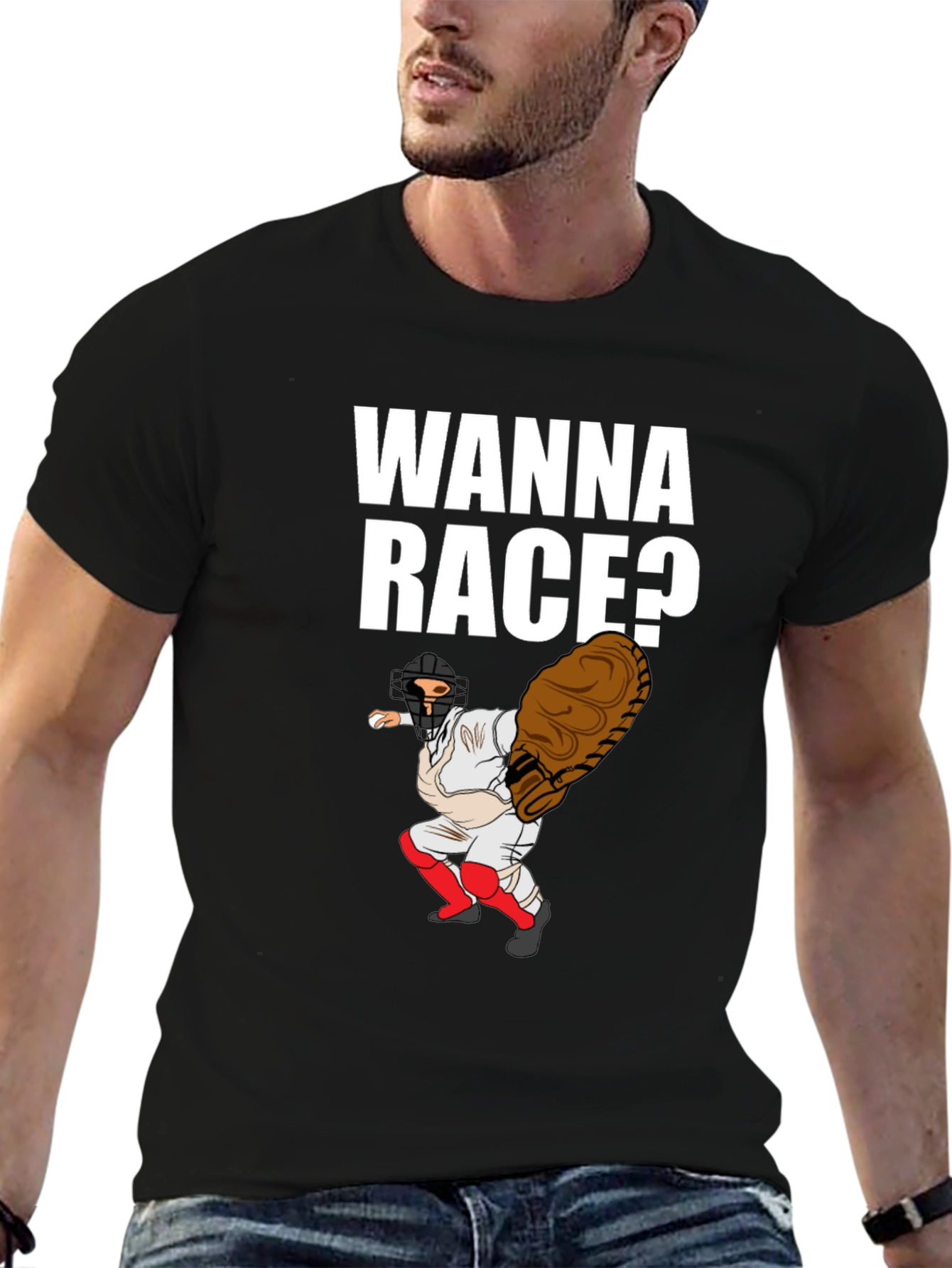 Wanna Race Baseball T-Shirt - 6