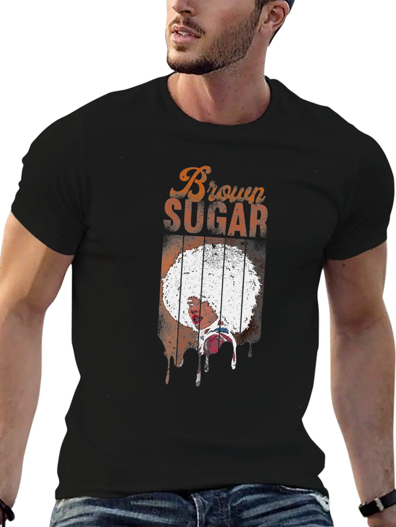 Black Brown Sugar Graphic T-Shirt view 6
