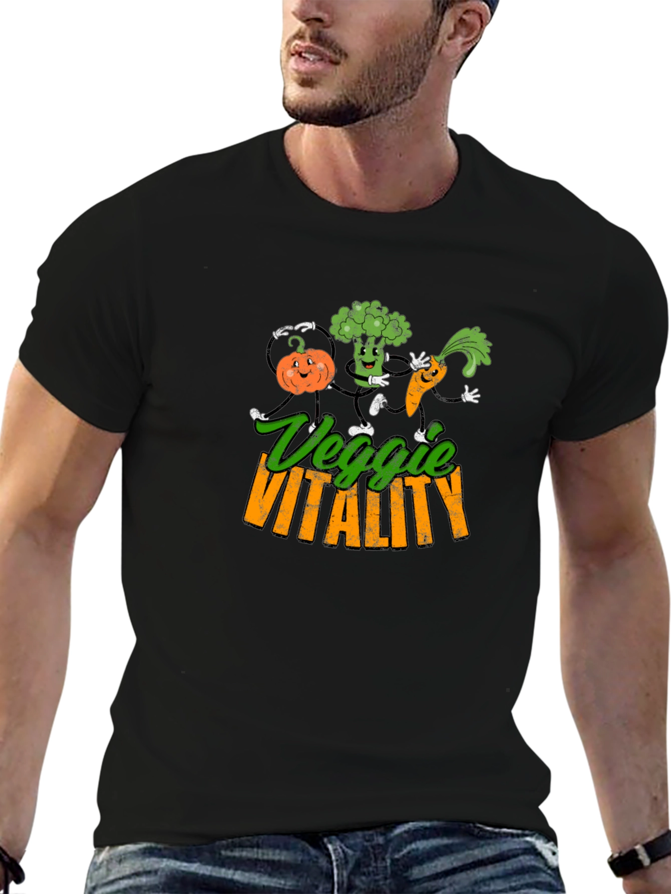 Veggie Vitality T-Shirt - Fun Cartoon Vegetables! - 6