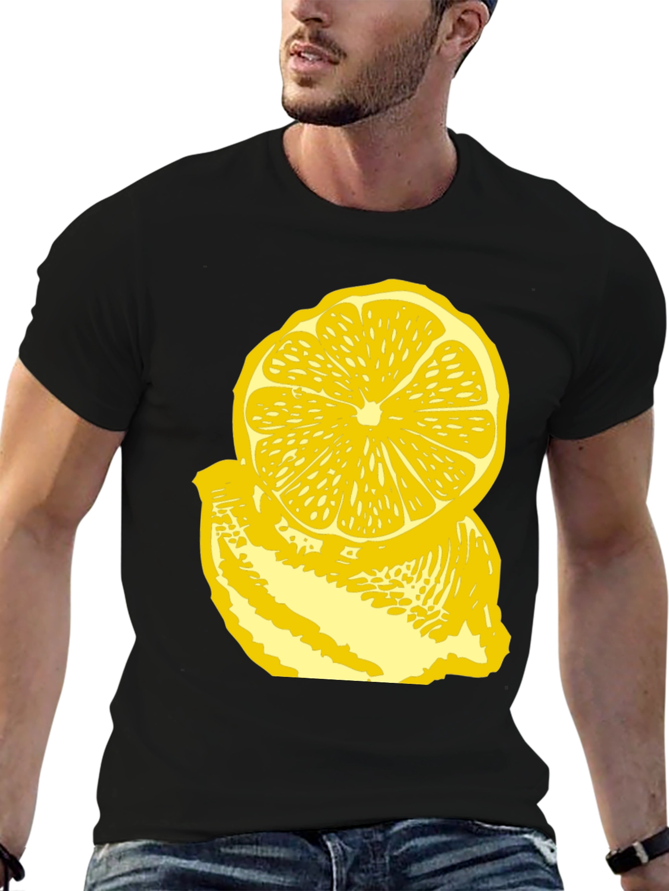 Black Lemon Graphic T-Shirt - Fresh & Fun Style view 6