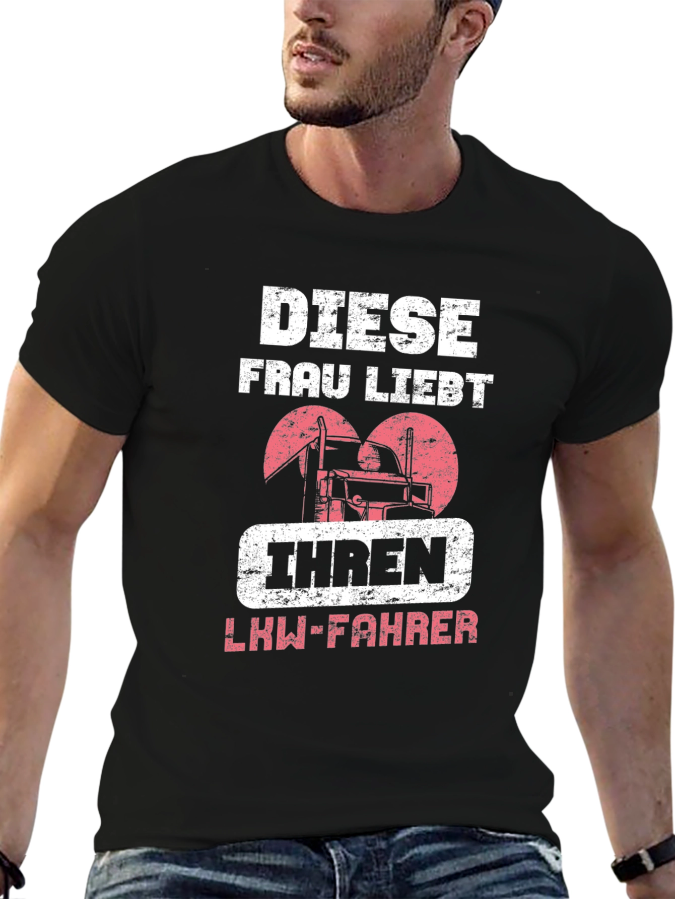 Black Diese Frau Liebt Ihren LKW-Fahrer T-Shirt view 6