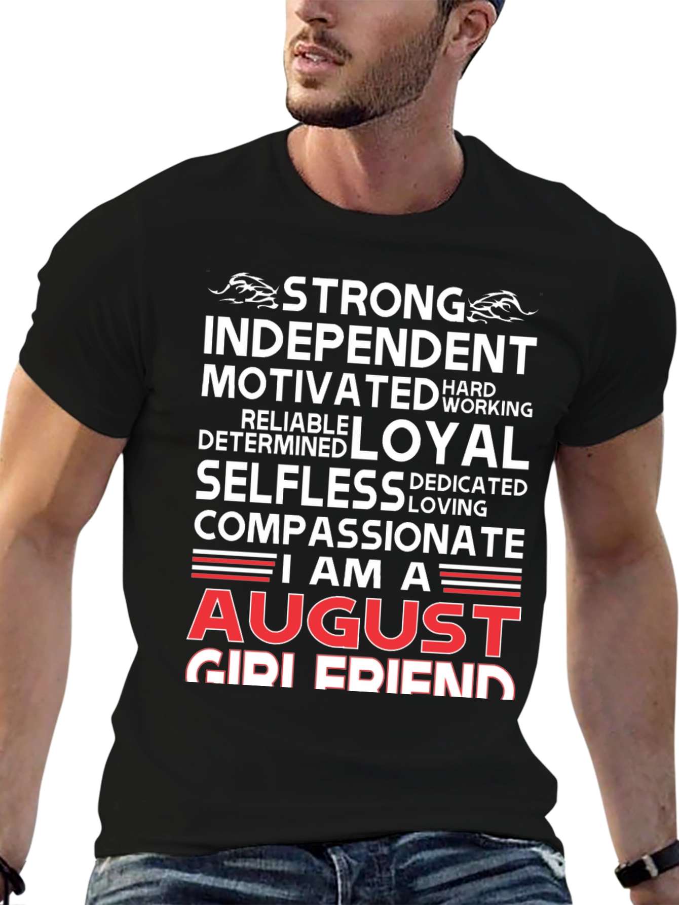 August Girl Friend Graphic Tee - Strong, Loyal, Compassionate - 6