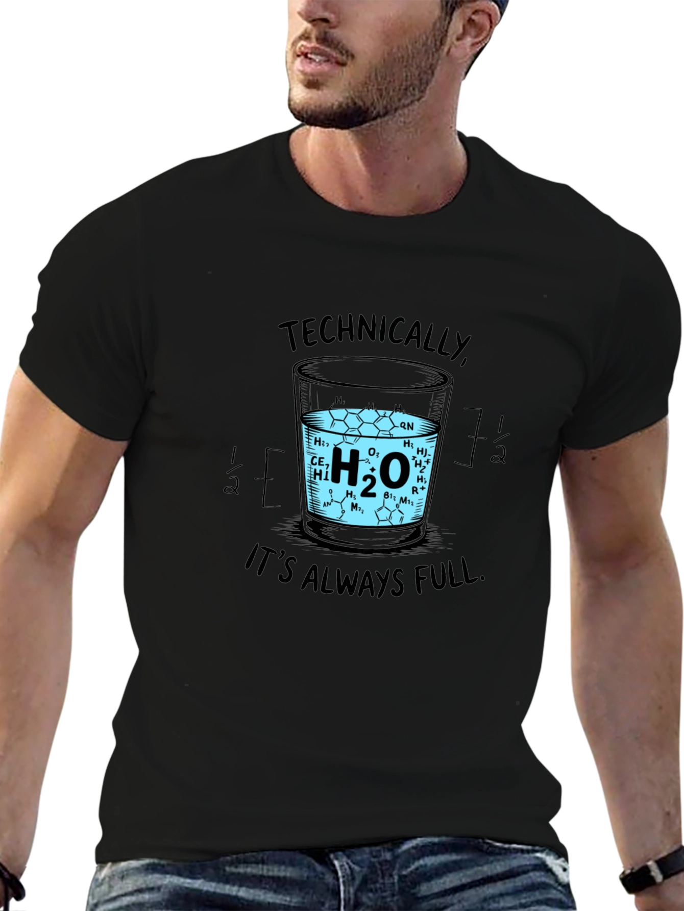 Black Technically Full H2O Science T-Shirt view 6