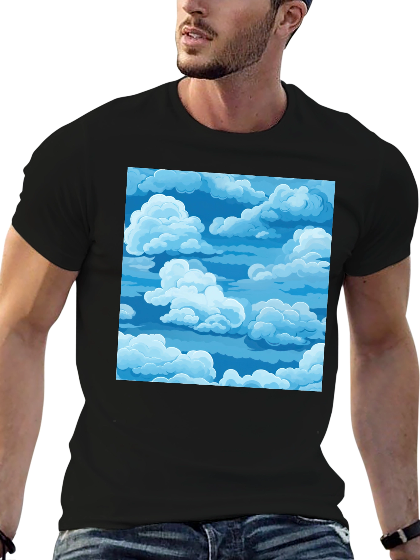 Cloudscape Graphic T-Shirt - Soft Cotton Tee - 6