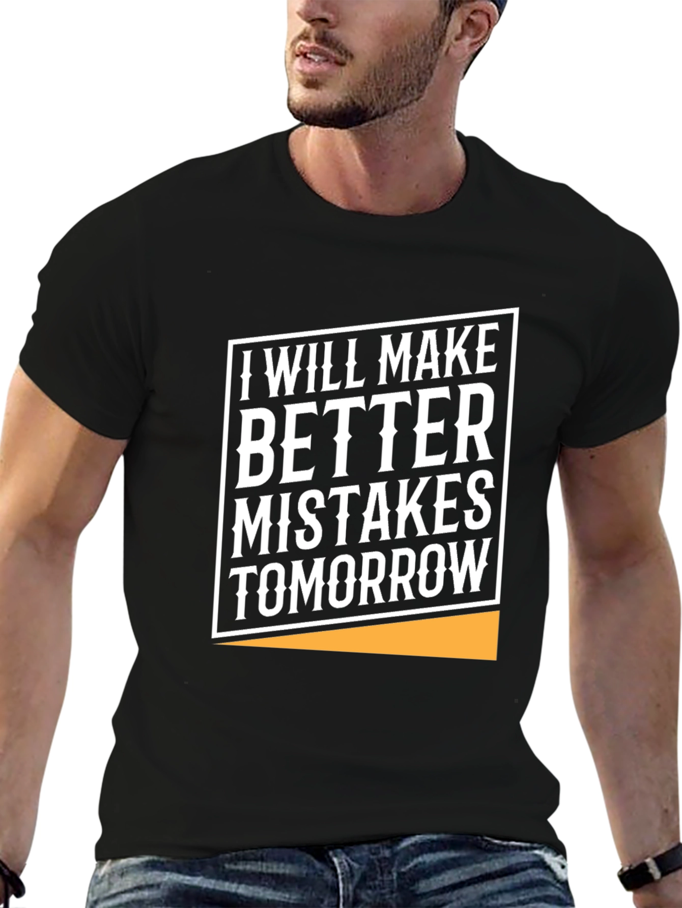 Black Humorous Graphic Tee - Better Mistakes Tomorrow view 6