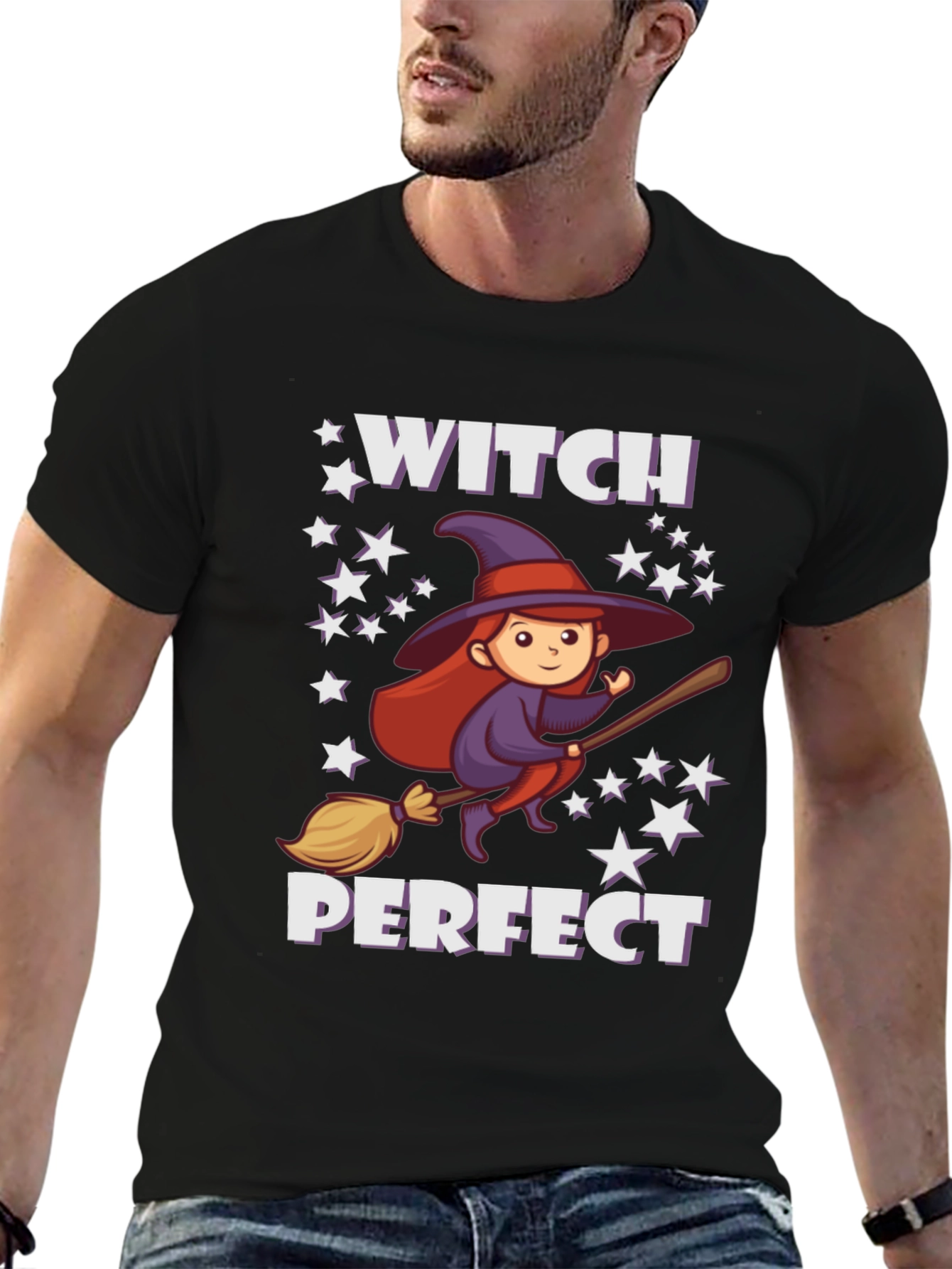 Black Witch Perfect Halloween T-Shirt view 6