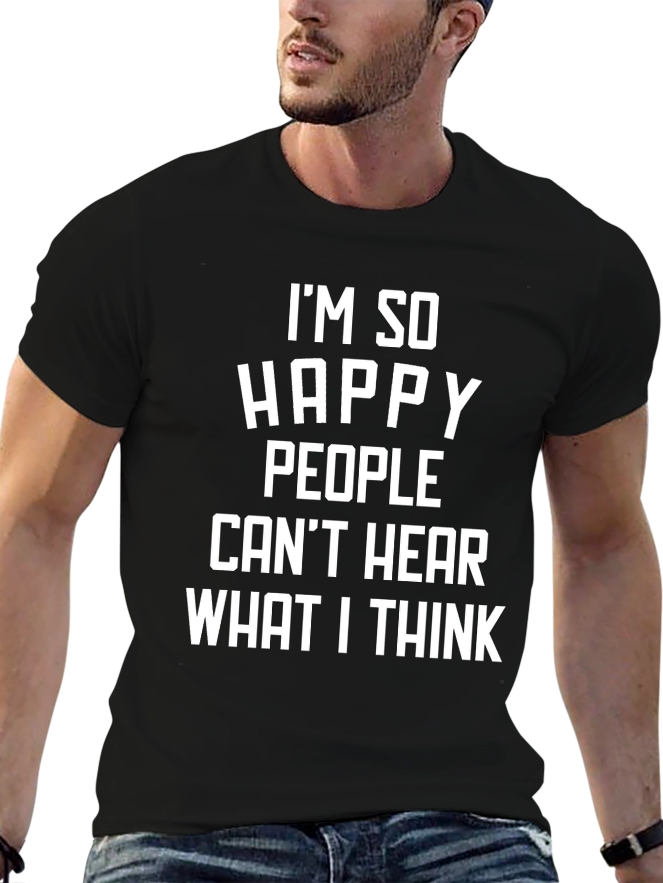 Black Funny Sarcastic Graphic T-Shirt view 6