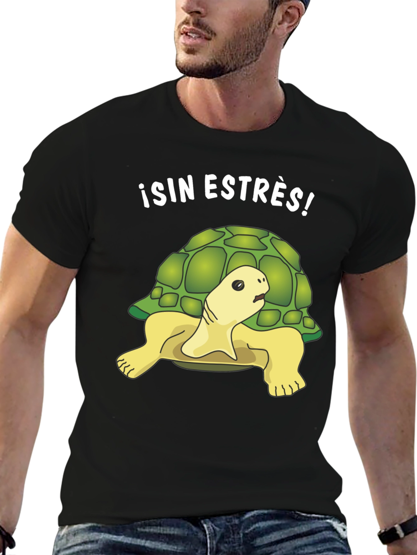 Black Relaxed Turtle Graphic Tee - Sin Estrés! view 6
