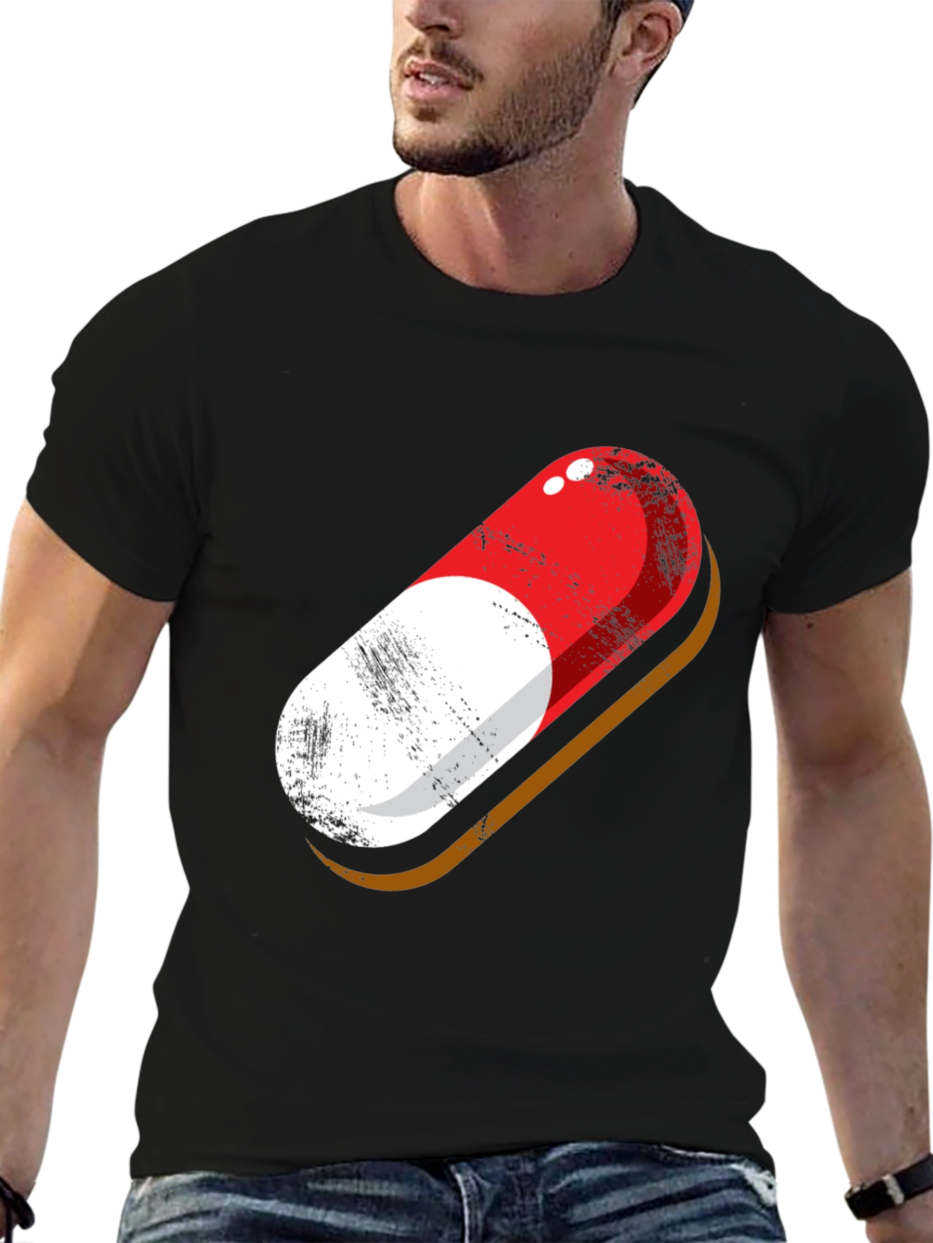 Black Pill Graphic Tee - Stylish Statement T-Shirt view 6