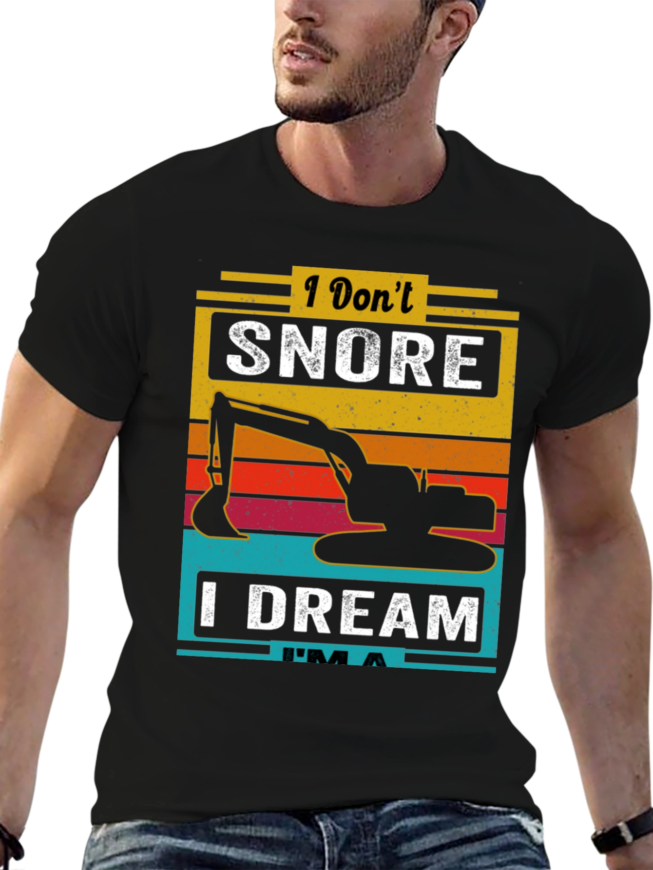 Black I Don't Snore I Dream I'm A T-Shirt  view 6