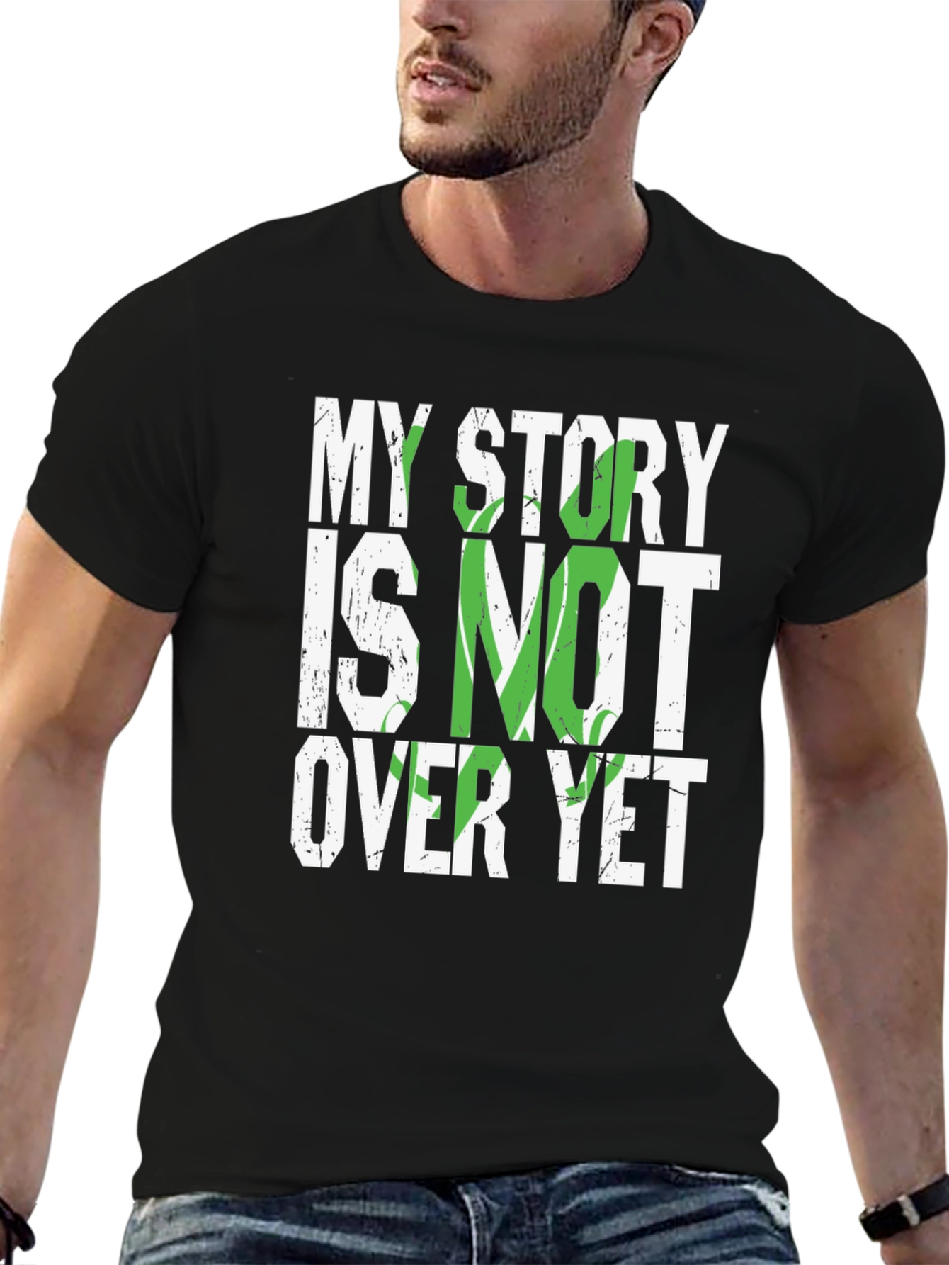 Black My Story Is Not Over Yet Graphic Tee view 6