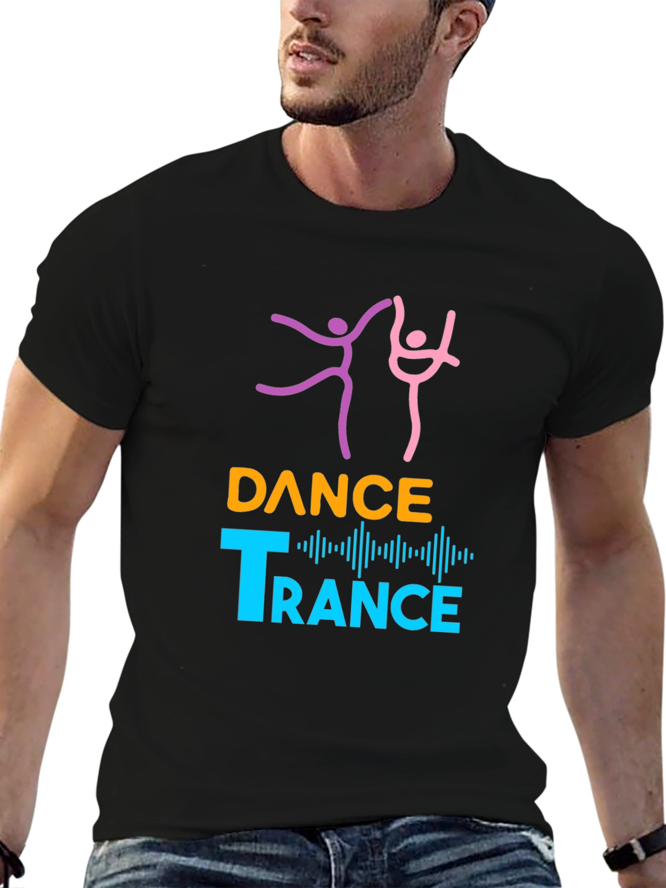 Black Dance Trance Graphic Tee view 6