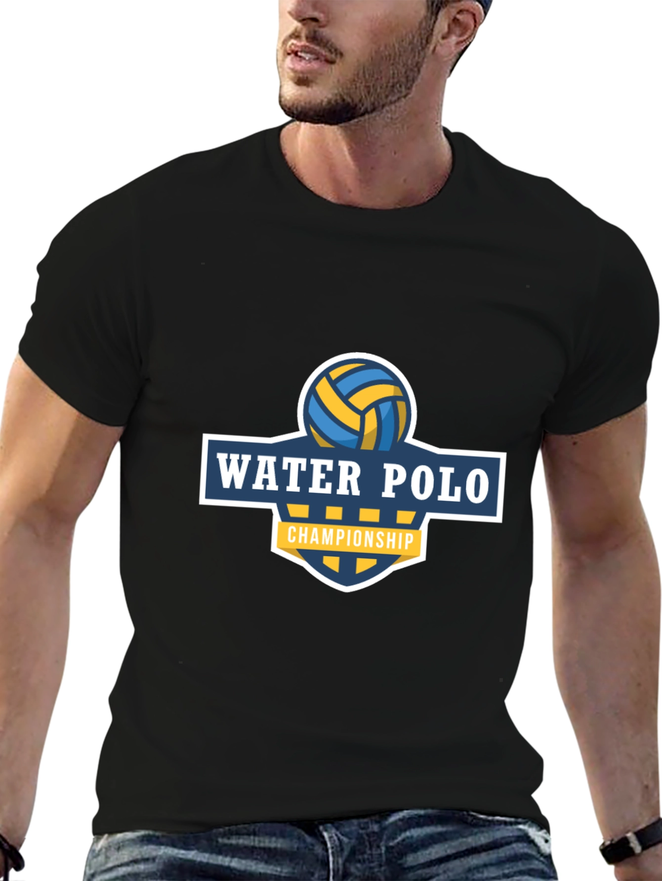 Black Water Polo Championship Graphic Tee view 6