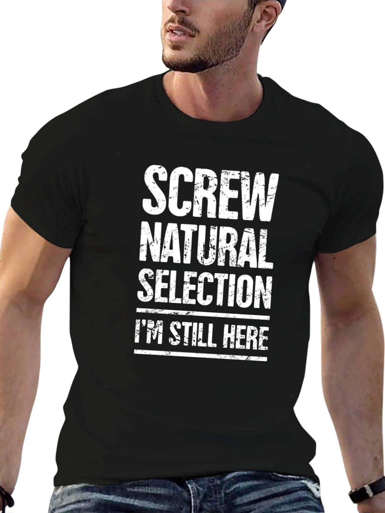 Black Screw Natural Selection T-Shirt view 6