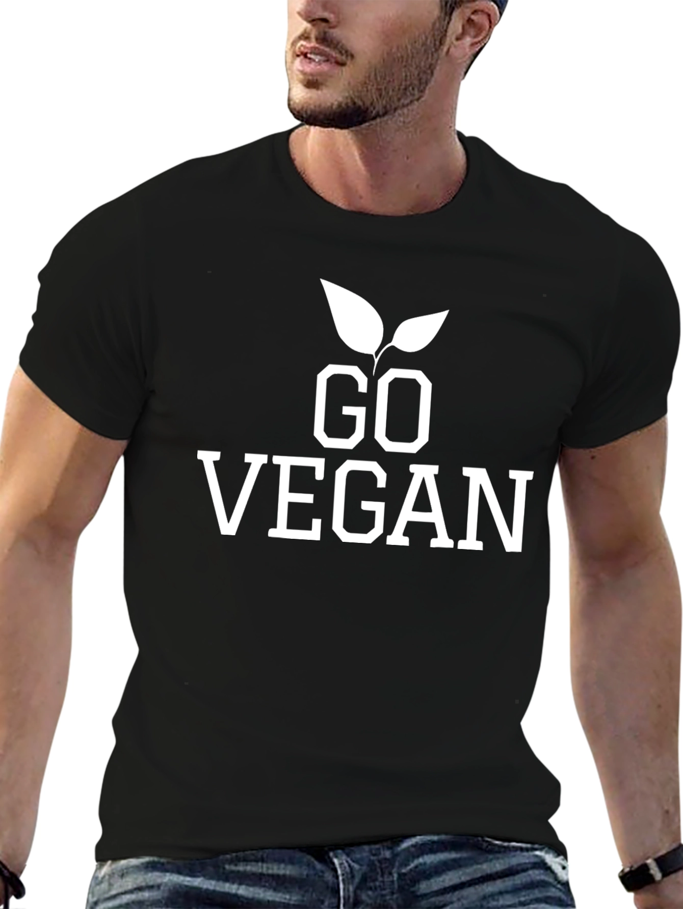 Go Vegan Graphic Tee - Stylish Vegetarian T-Shirt - 6
