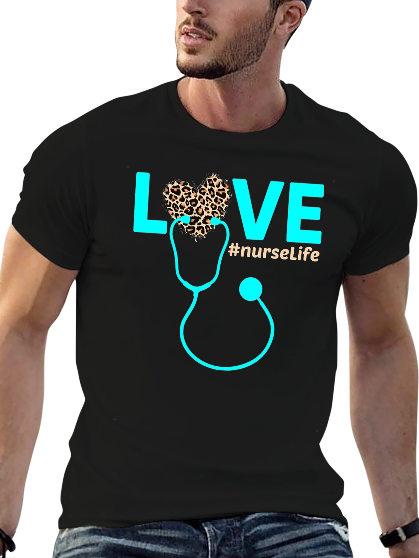 Love Nurse Life Graphic T-Shirt - 6