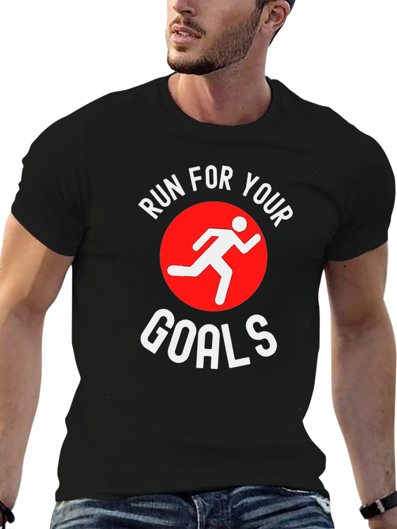 Run For Your Goals T-Shirt | Motivational Graphic Tee - 6