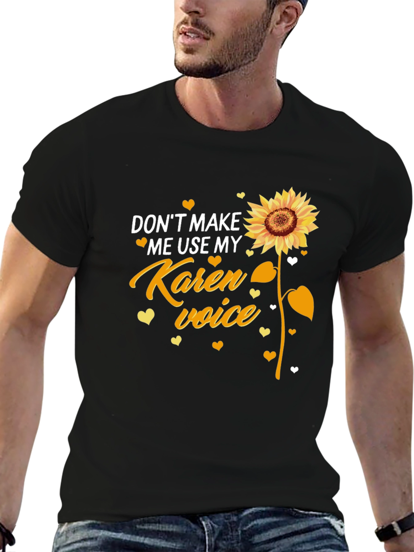 Black Don't Make Me Use My Karen Voice T-Shirt view 6
