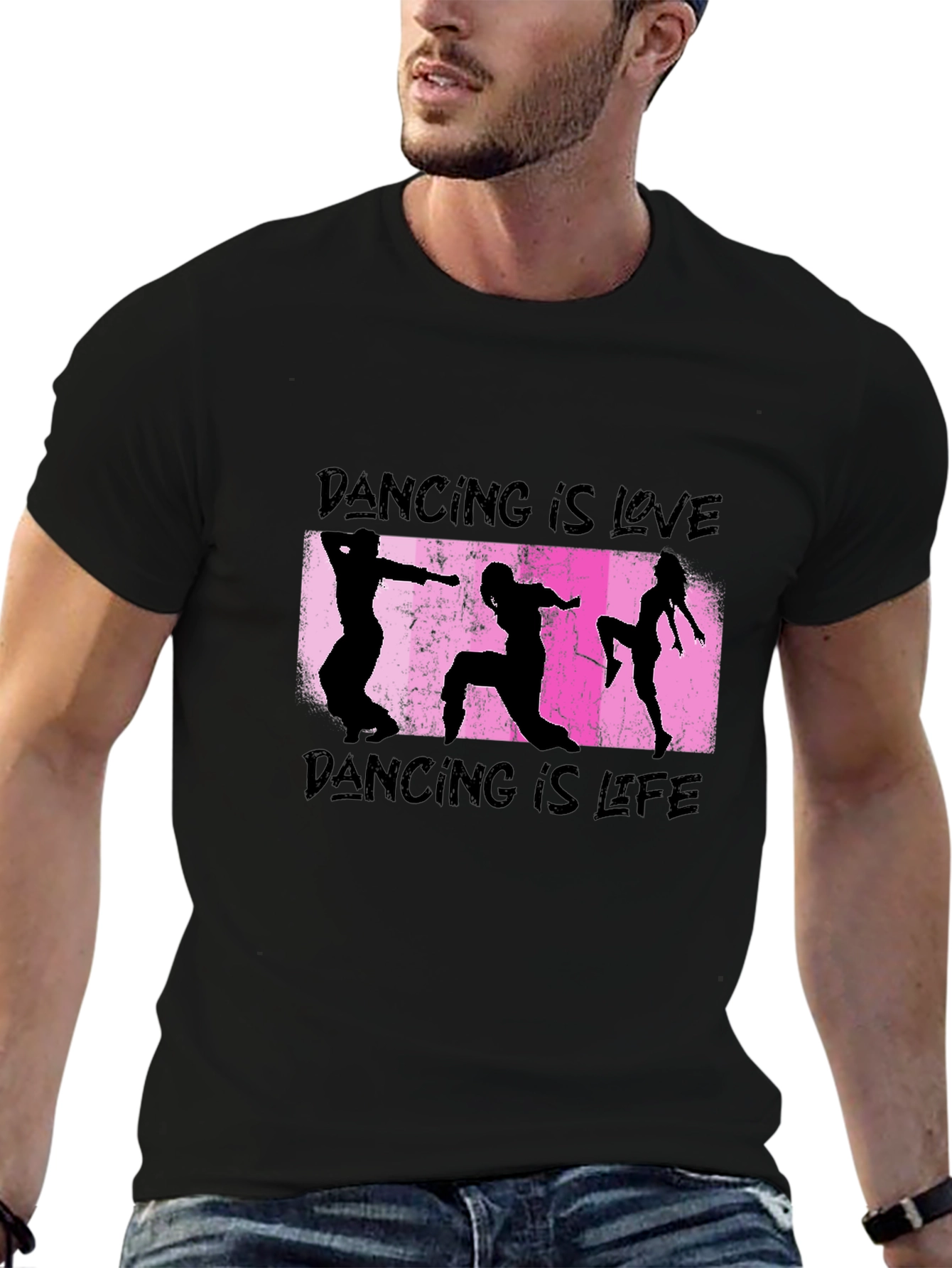 Dancing is Love Black Graphic Tee - 6