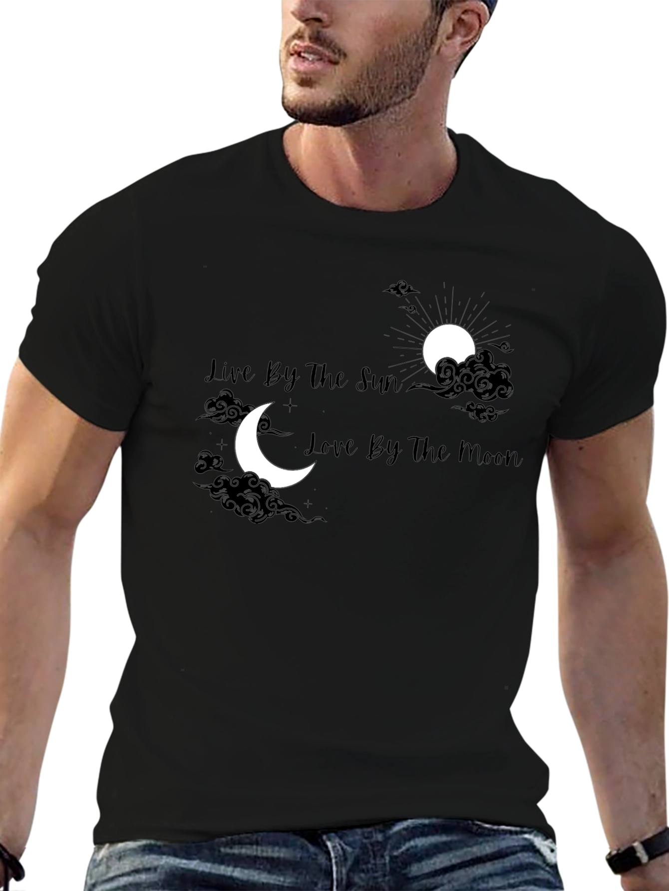 Black Live by the Sun, Love by the Moon Graphic Tee view 6