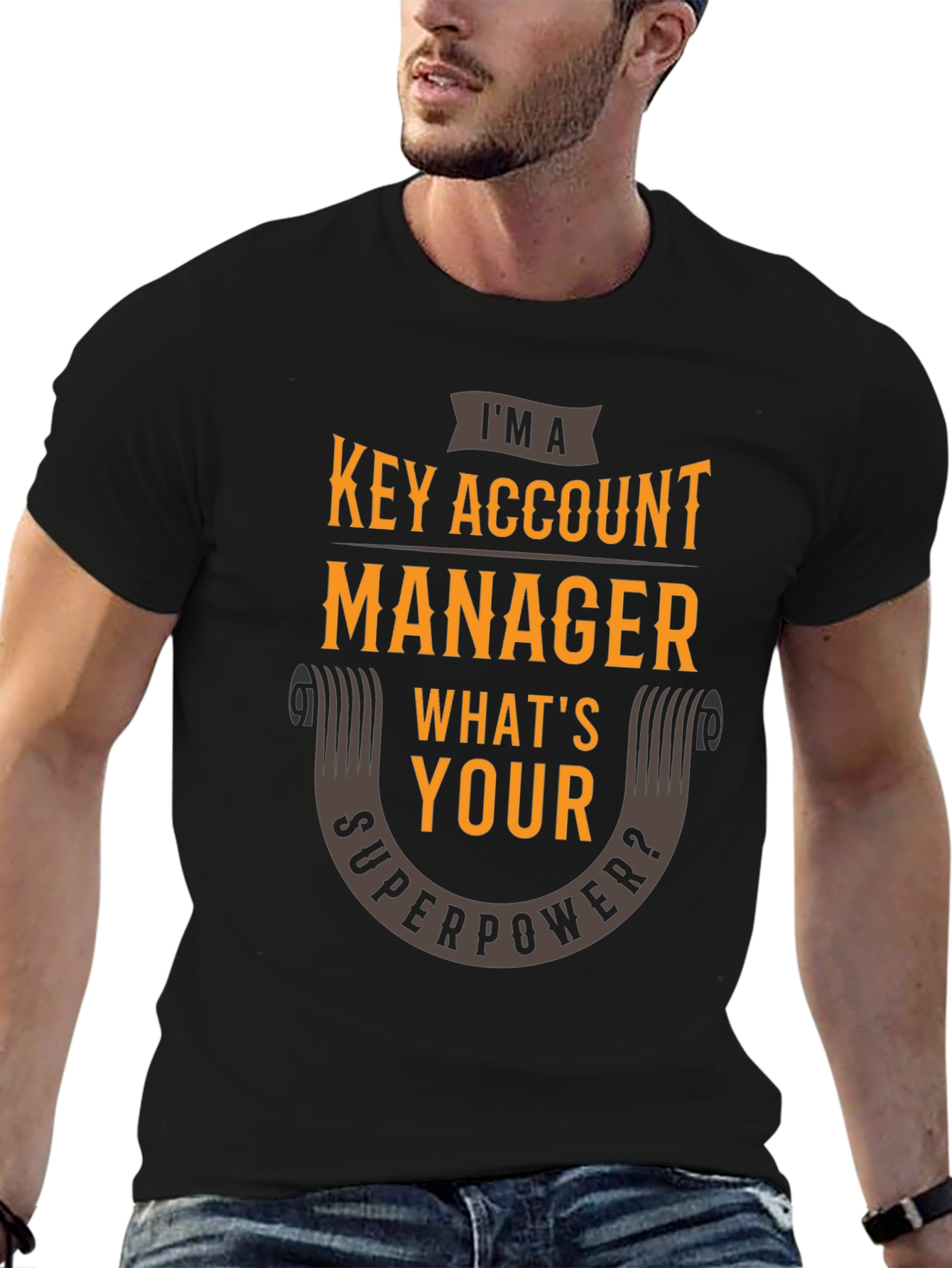 Black Key Account Manager Superpower T-Shirt view 6