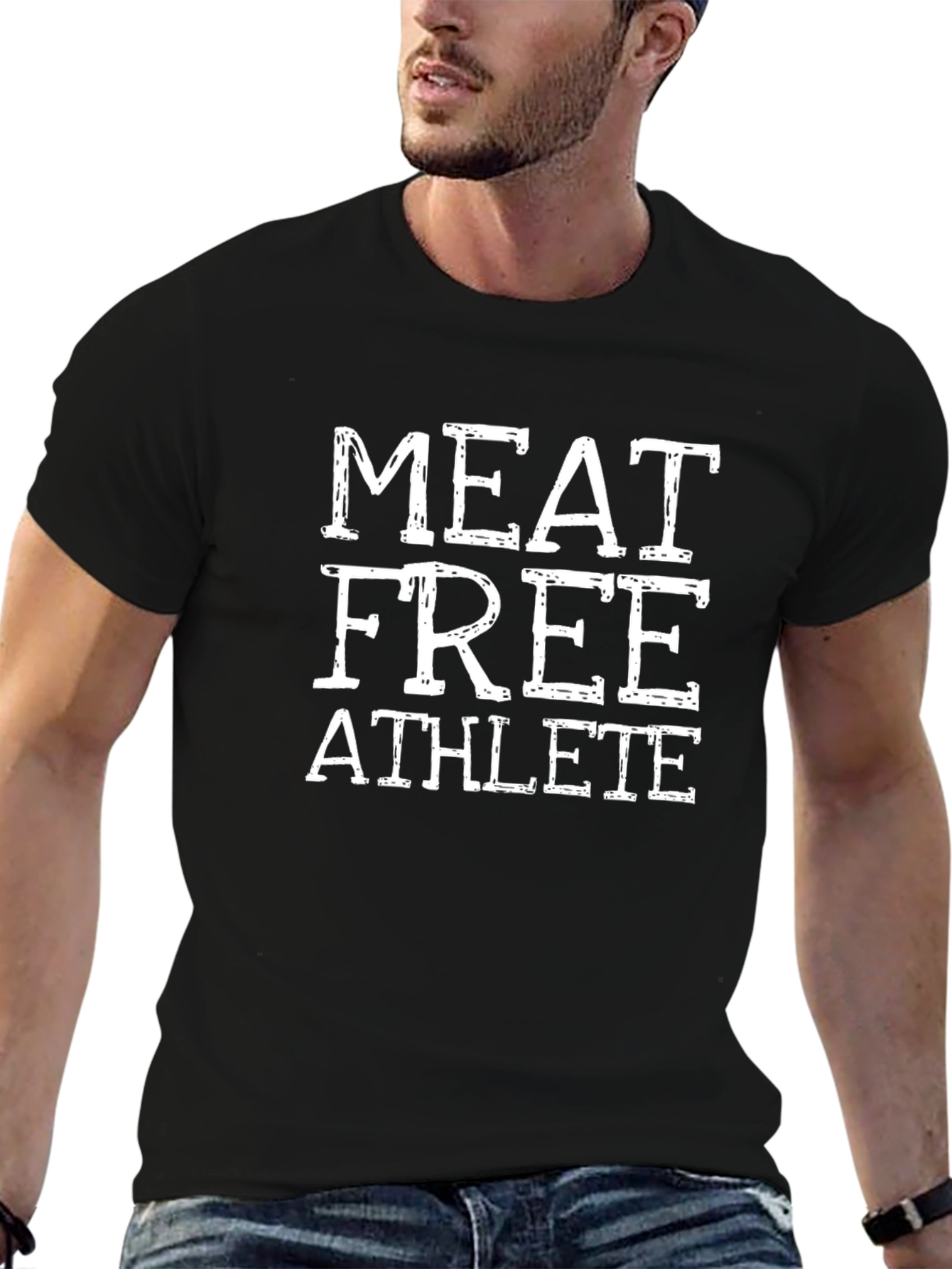 Meat Free Athlete T-Shirt Black - 6