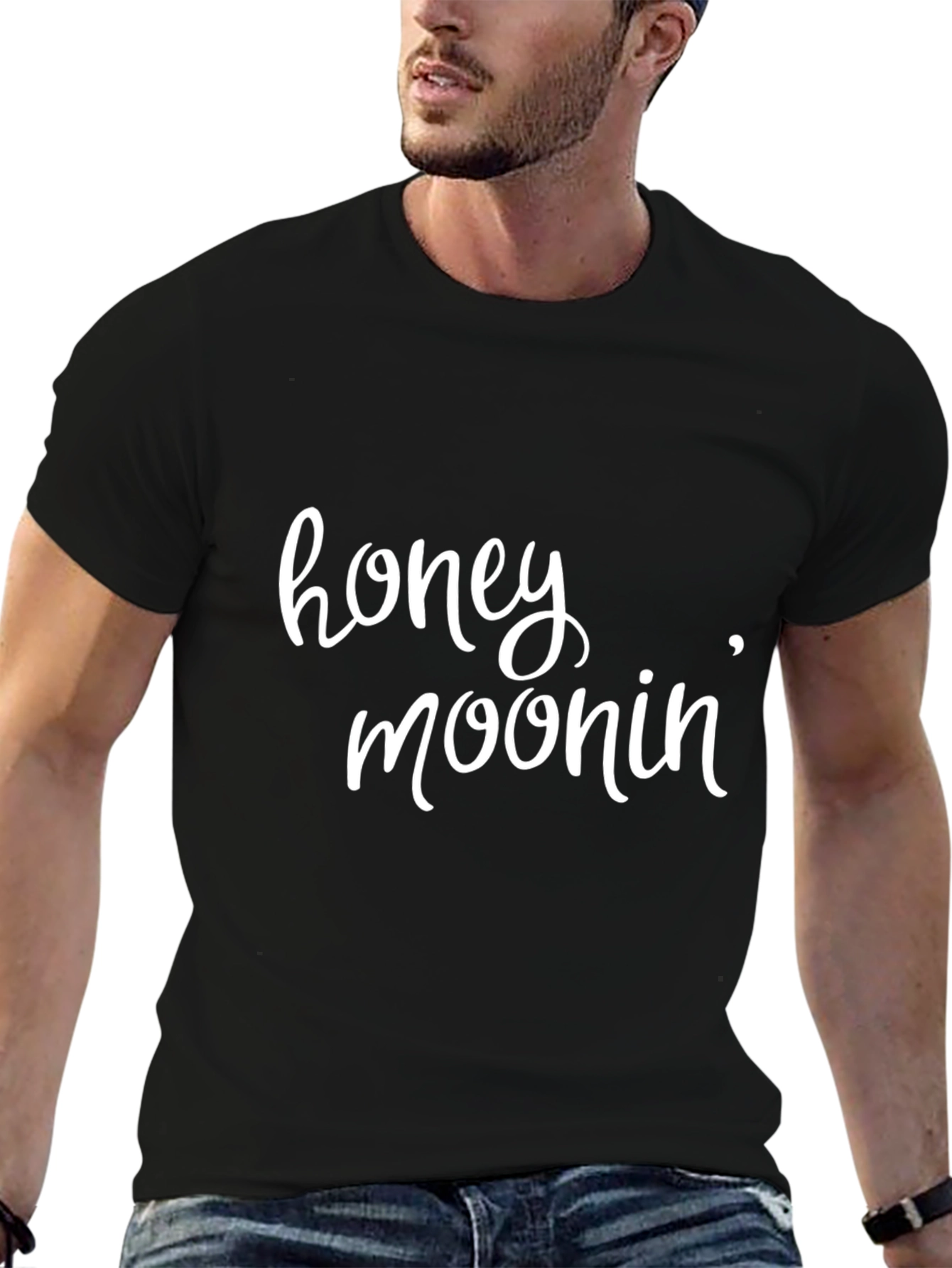Black Honeymoonin' Graphic Tee - Black view 6