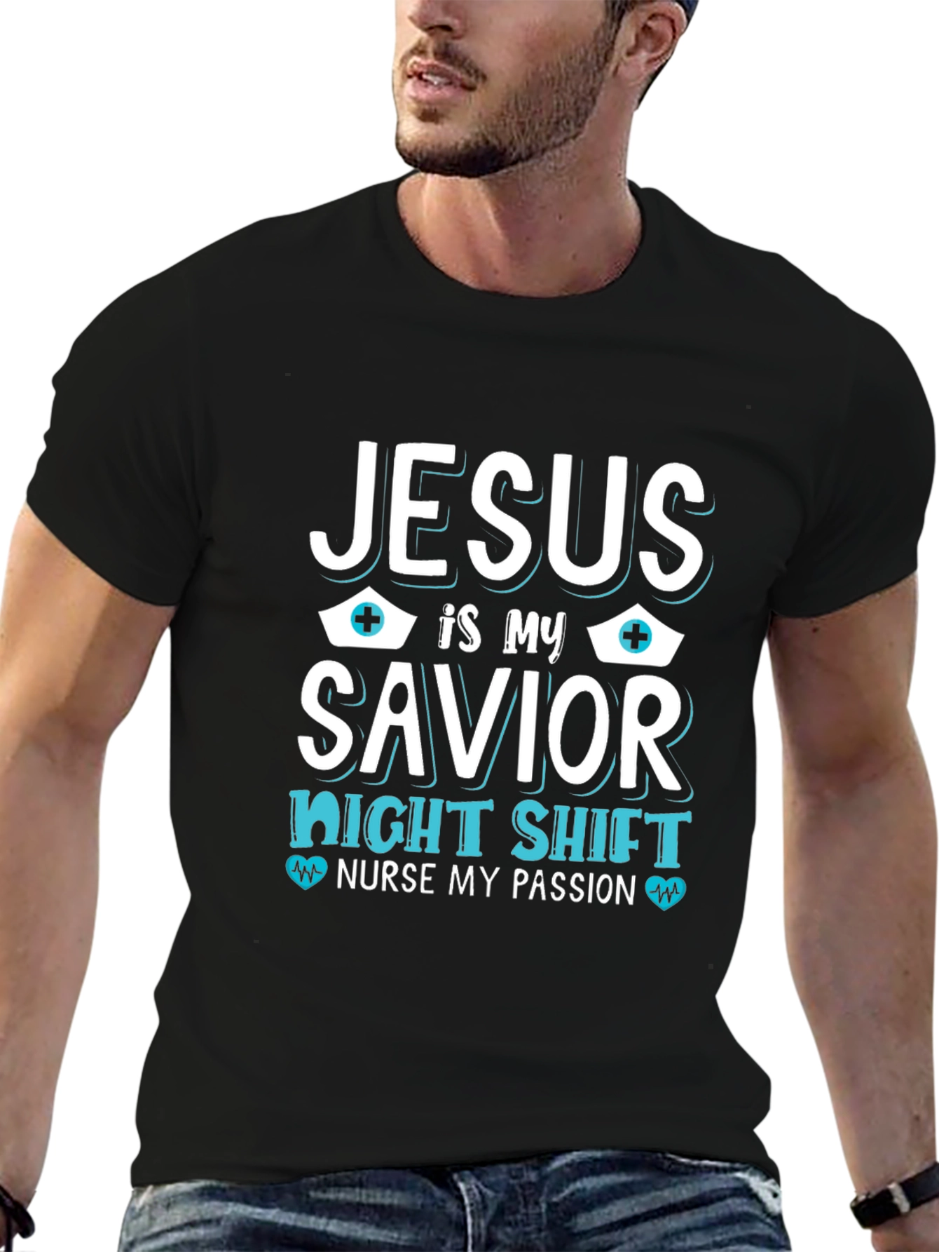 Jesus is My Savior Nurse T-Shirt - 6
