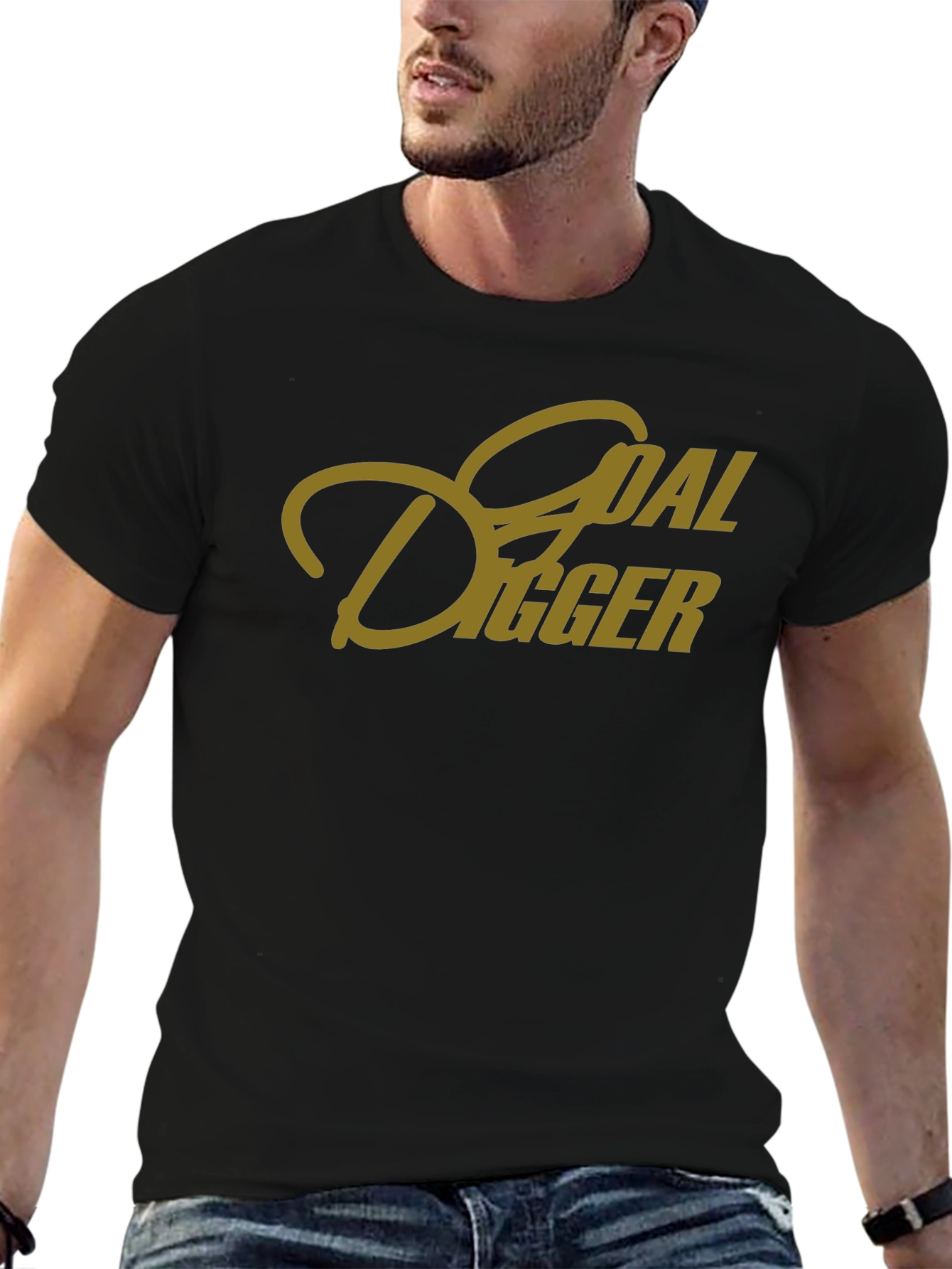 Black Goal Digger Graphic Tee - Black T-Shirt view 6
