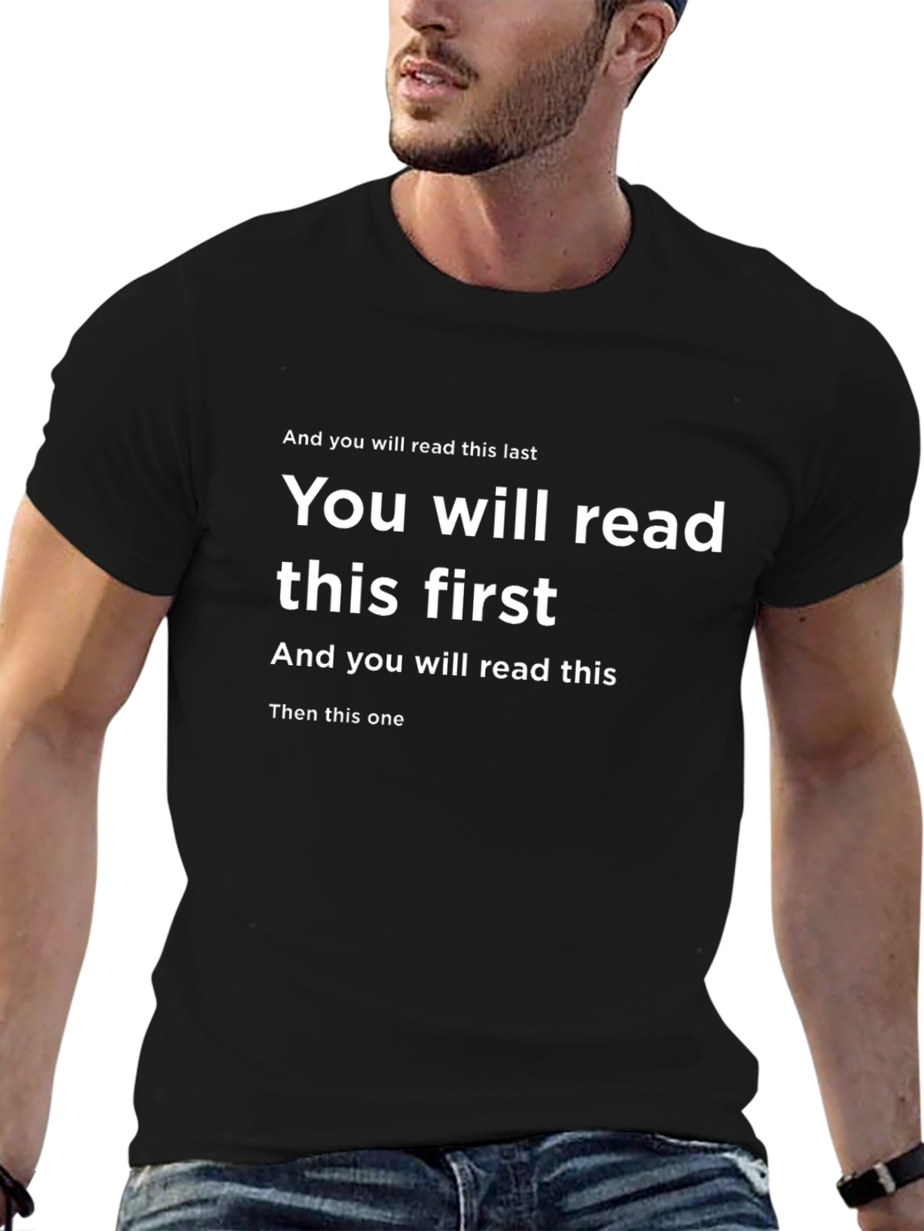 Black Read This T-Shirt - Funny Novelty Tee view 6