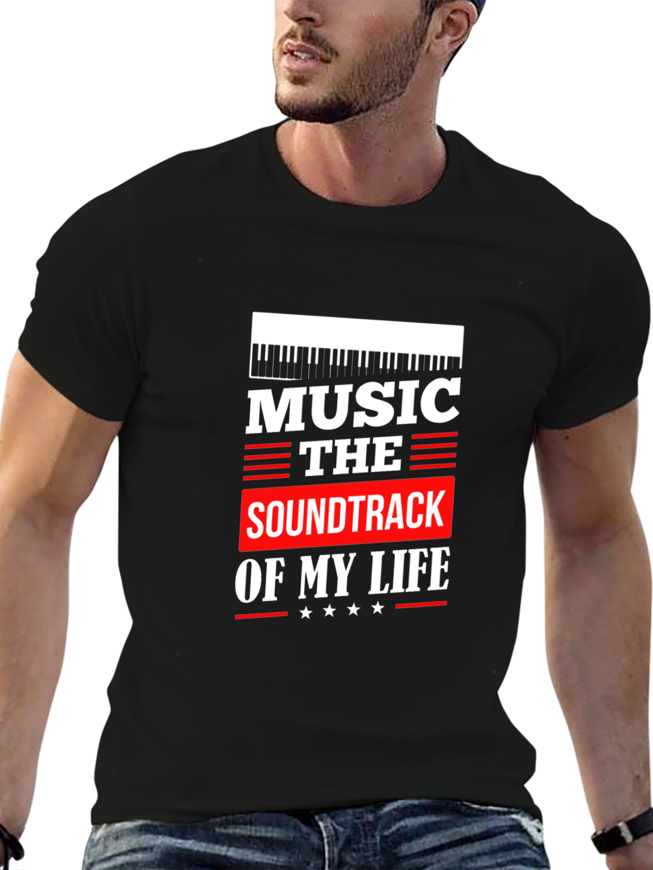 Black Music is the Soundtrack of My Life T-Shirt view 6