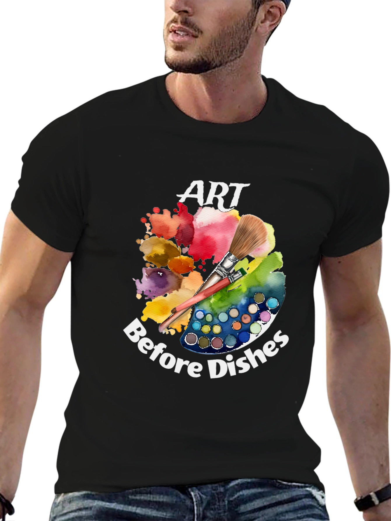 Art Before Dishes T-Shirt - 6