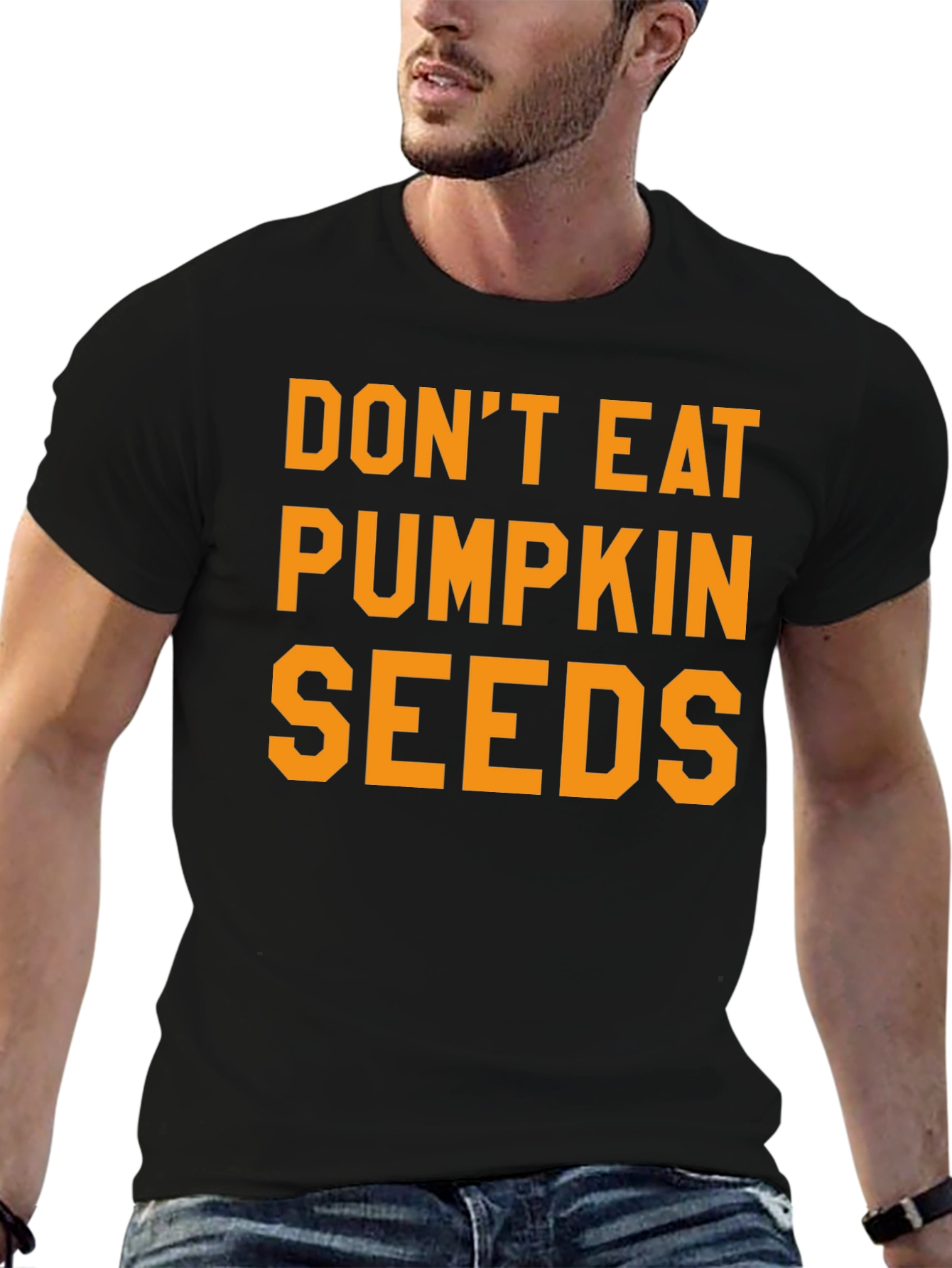 Black Don't Eat Pumpkin Seeds Graphic Tee view 6